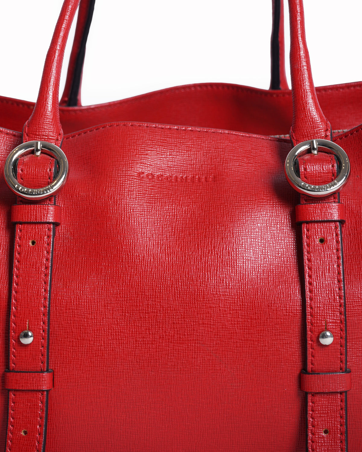 Coccinelle Red Leather Shoulder Bag