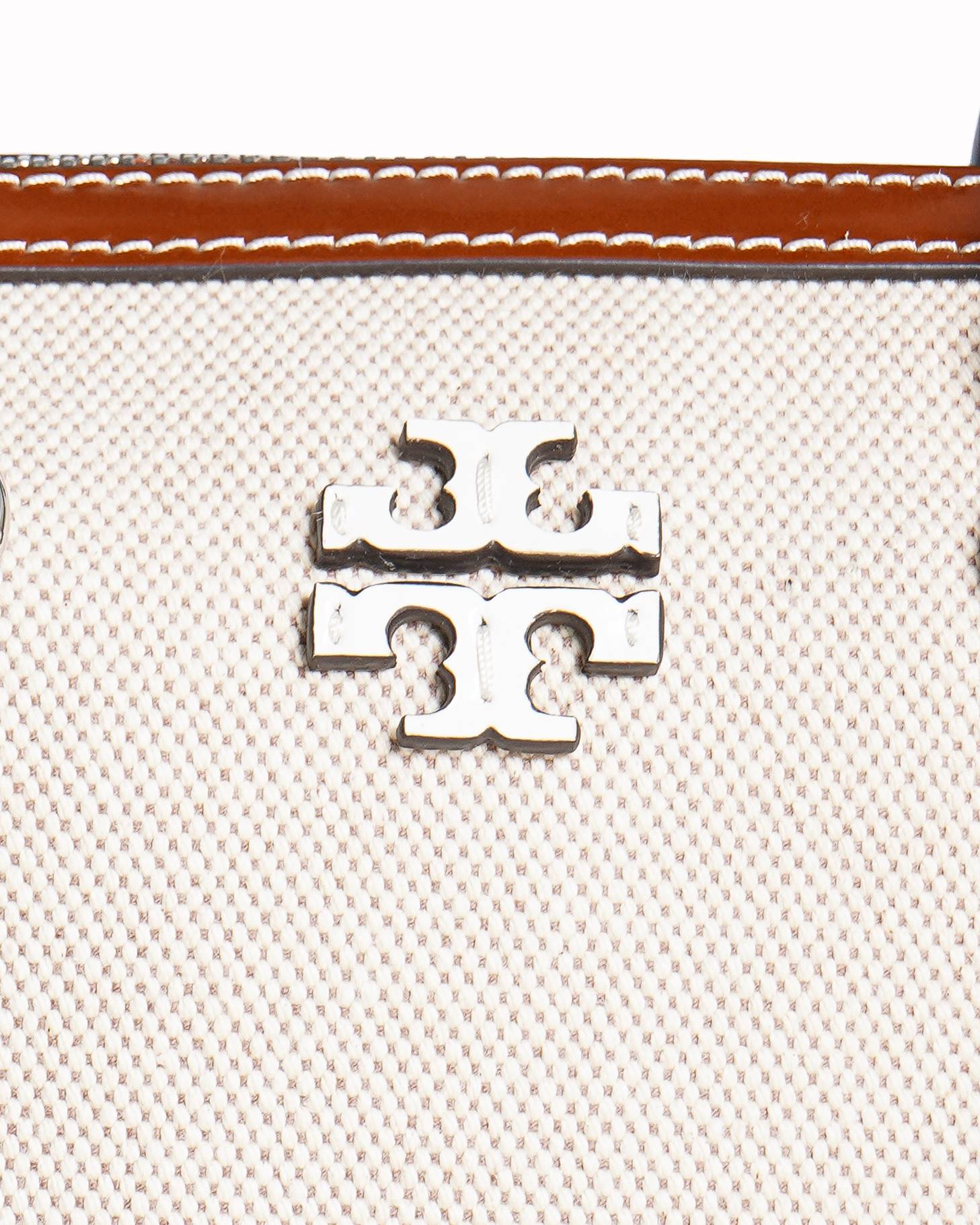 Tory Burch Thea Mini Canvas and Leather Satchel