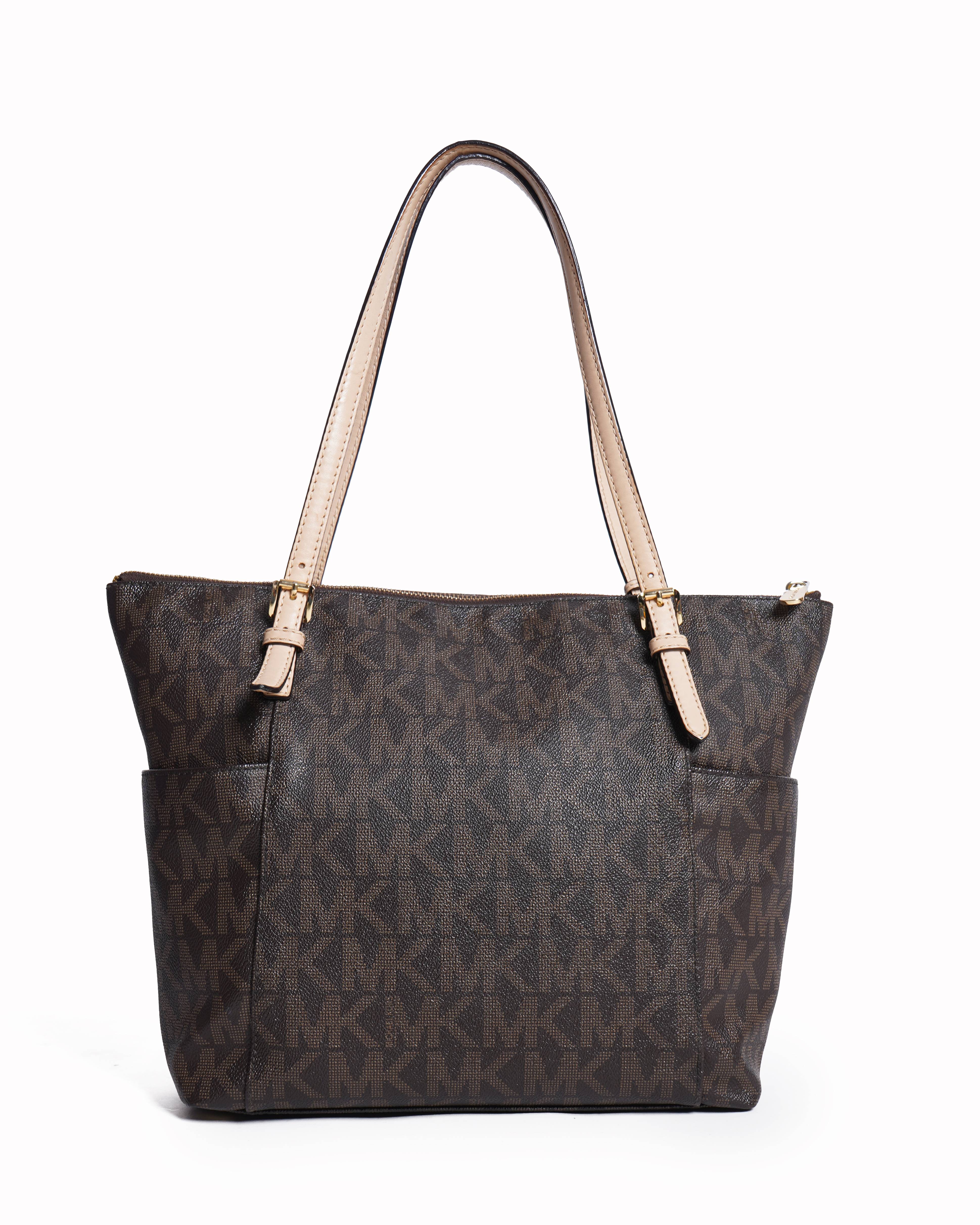 Michael Kors Monogram Brown Tote Bag