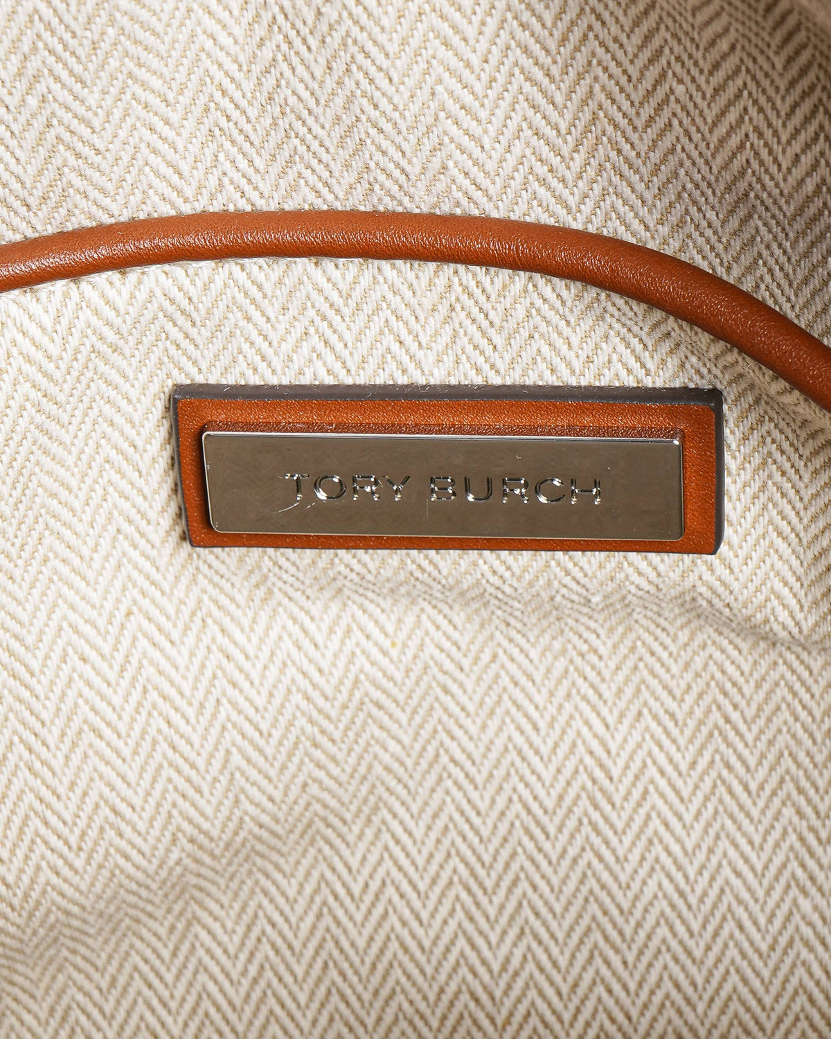 Tory Burch Thea Mini Canvas and Leather Satchel