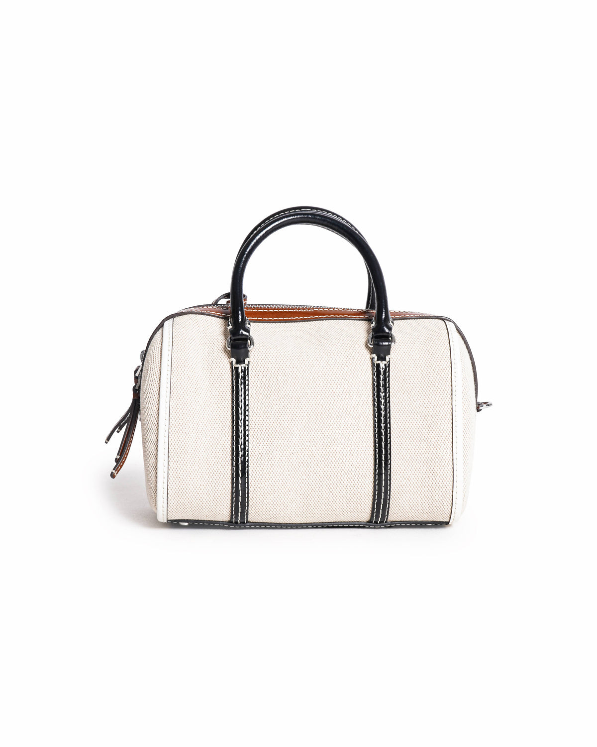 Tory Burch Thea Mini Canvas and Leather Satchel