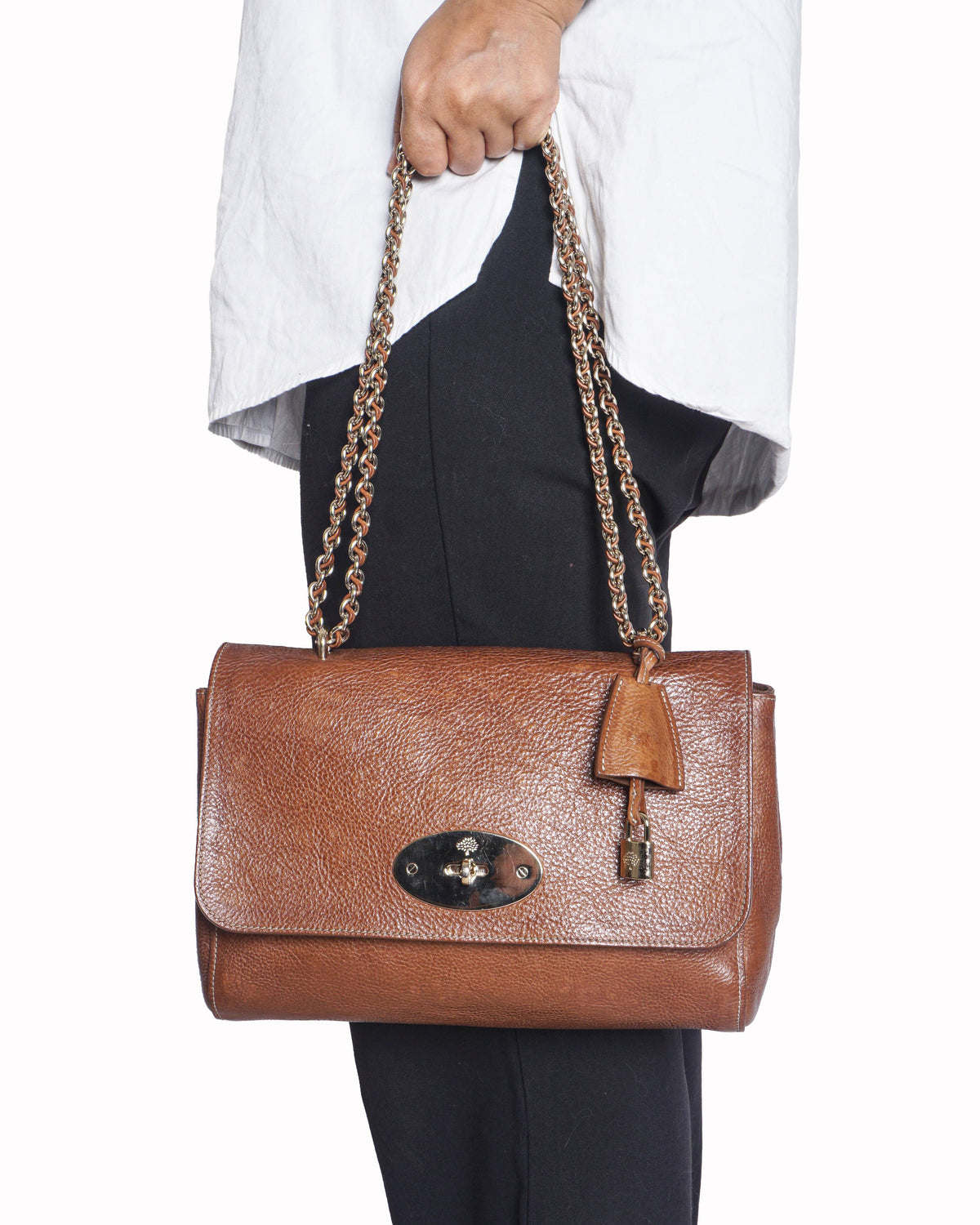 Mulberry Medium Lily Oak Natural Leather Bag