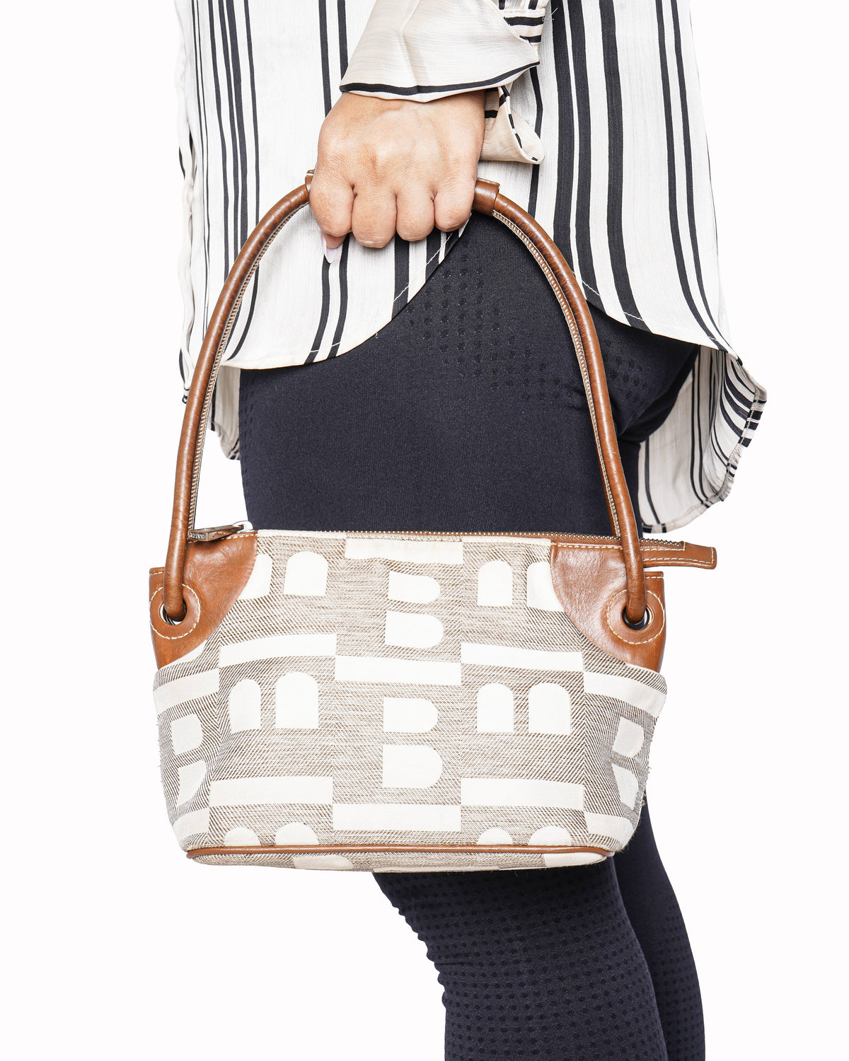 Bally B logo Canvas Shoulder bag