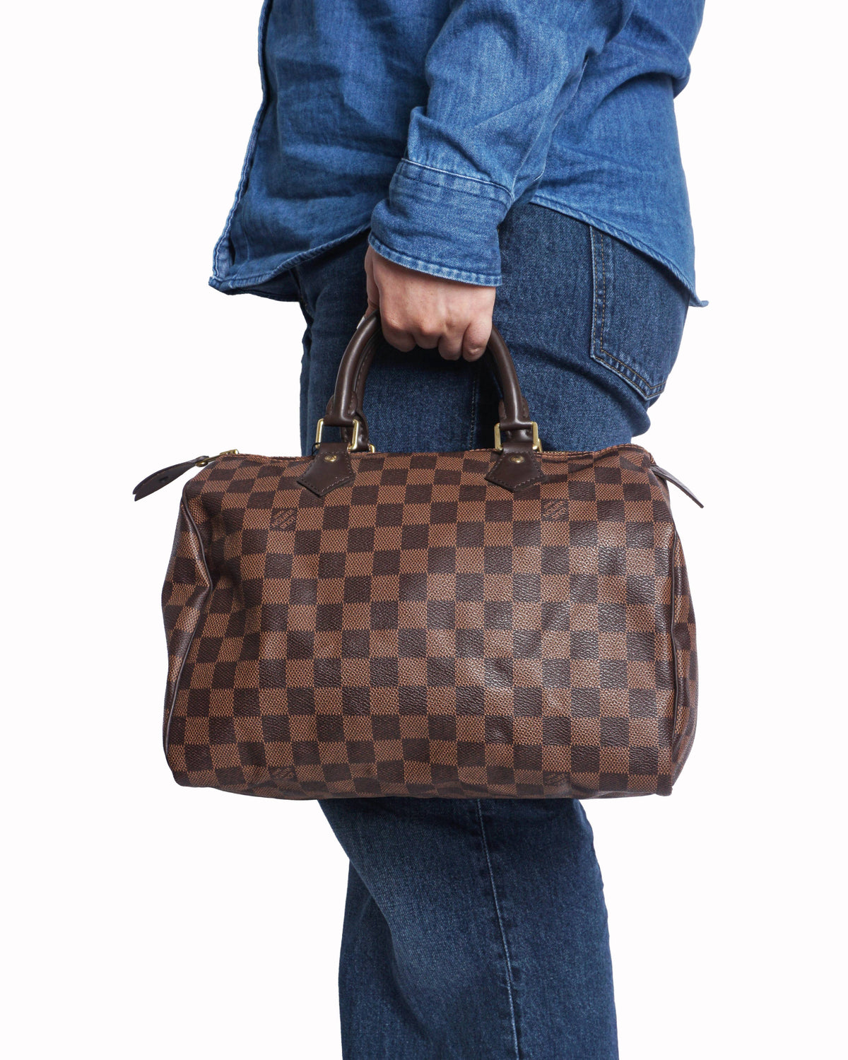 Louis Vuitton Damier Ebene Speedy Bandoulière 30 Bag