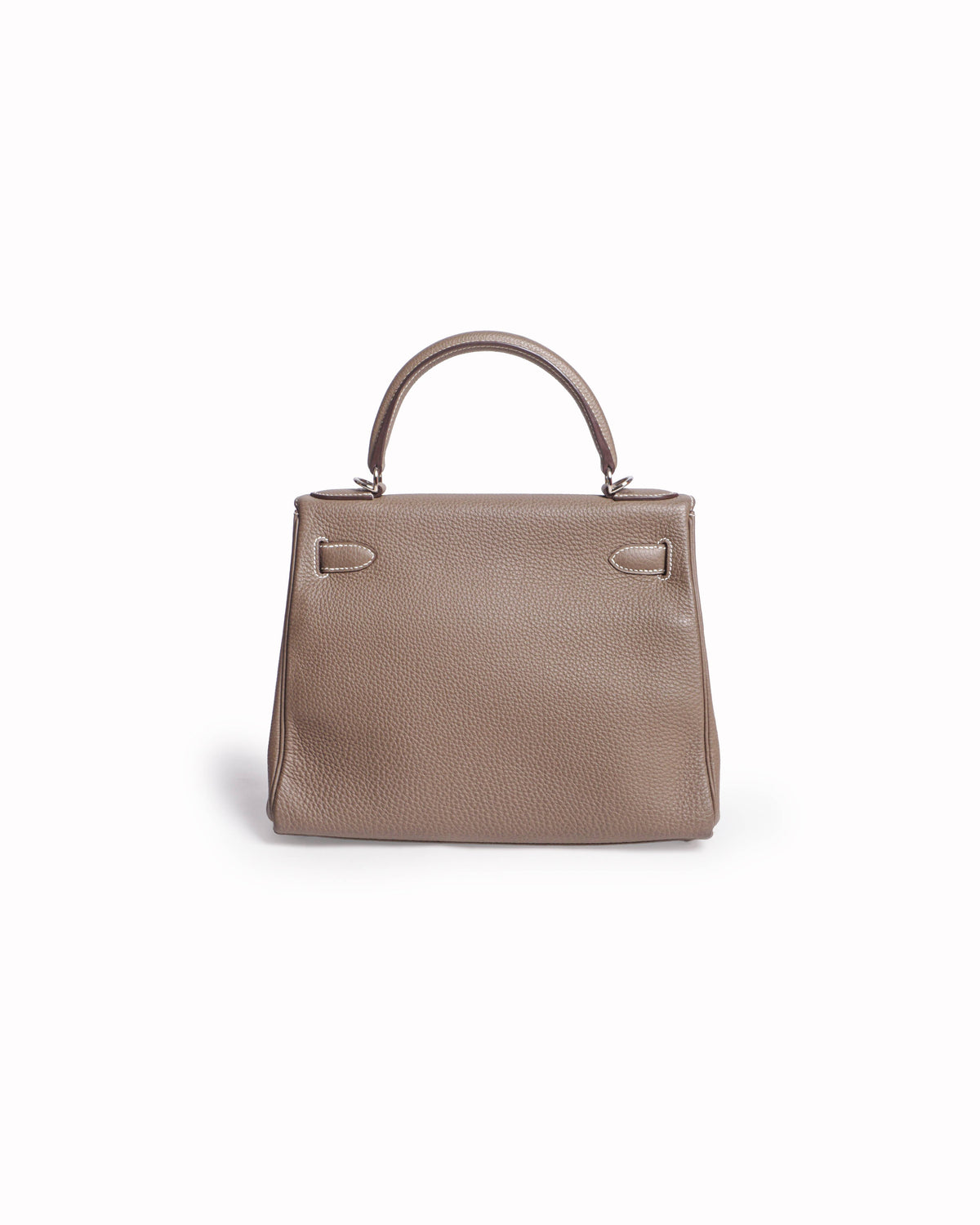 Hermès Kelly 28 Retourne Grey-Taupe Togo Leather With Palladium Hardware