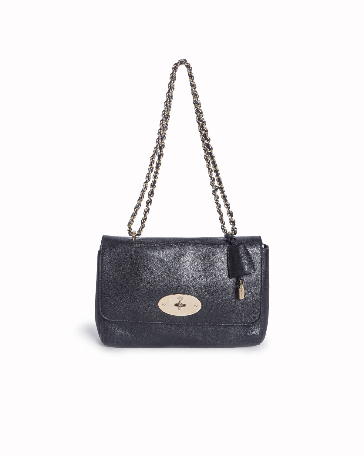 Mulberry Medium Lily Shoulder Bag in Black Leather