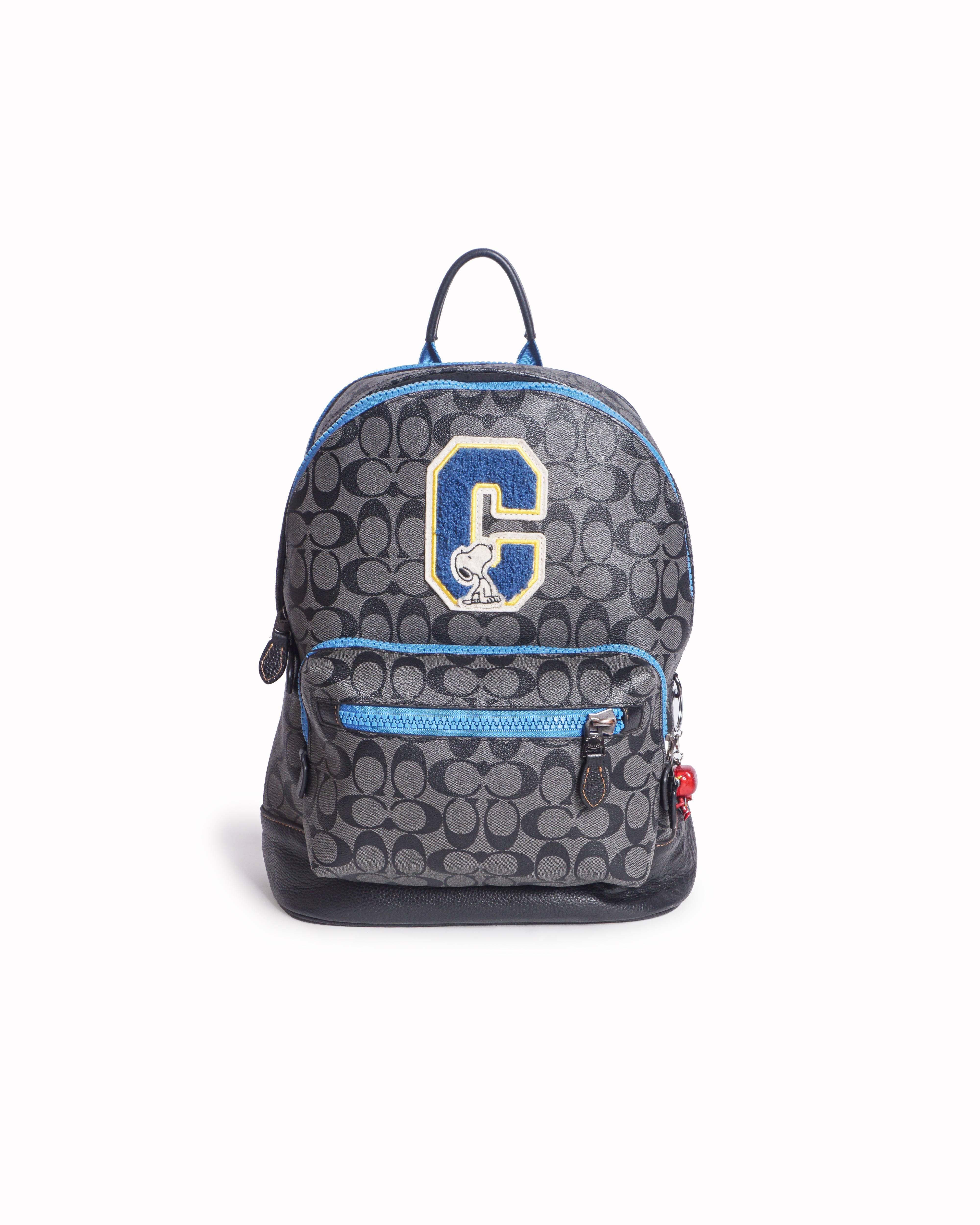 Coach x Peanuts West Signature Canvas Backpack