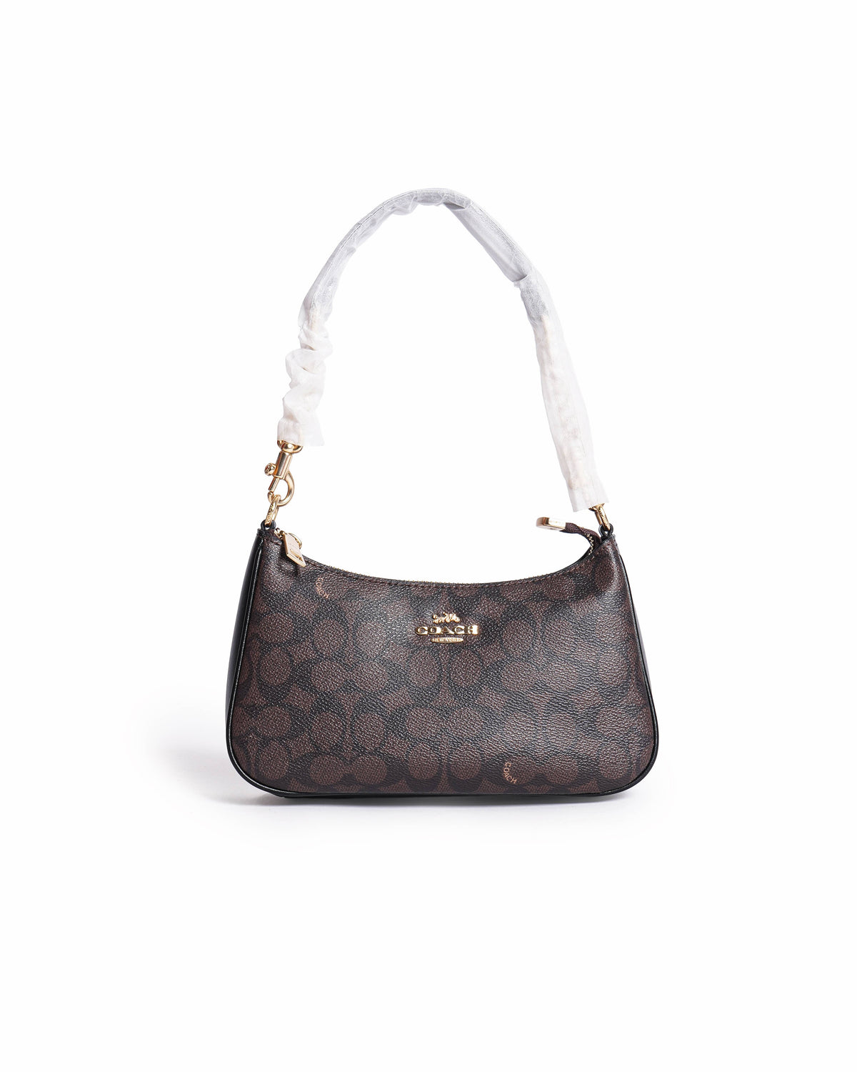 Coach Signature Canvas Teri Shoulder Bag Brown