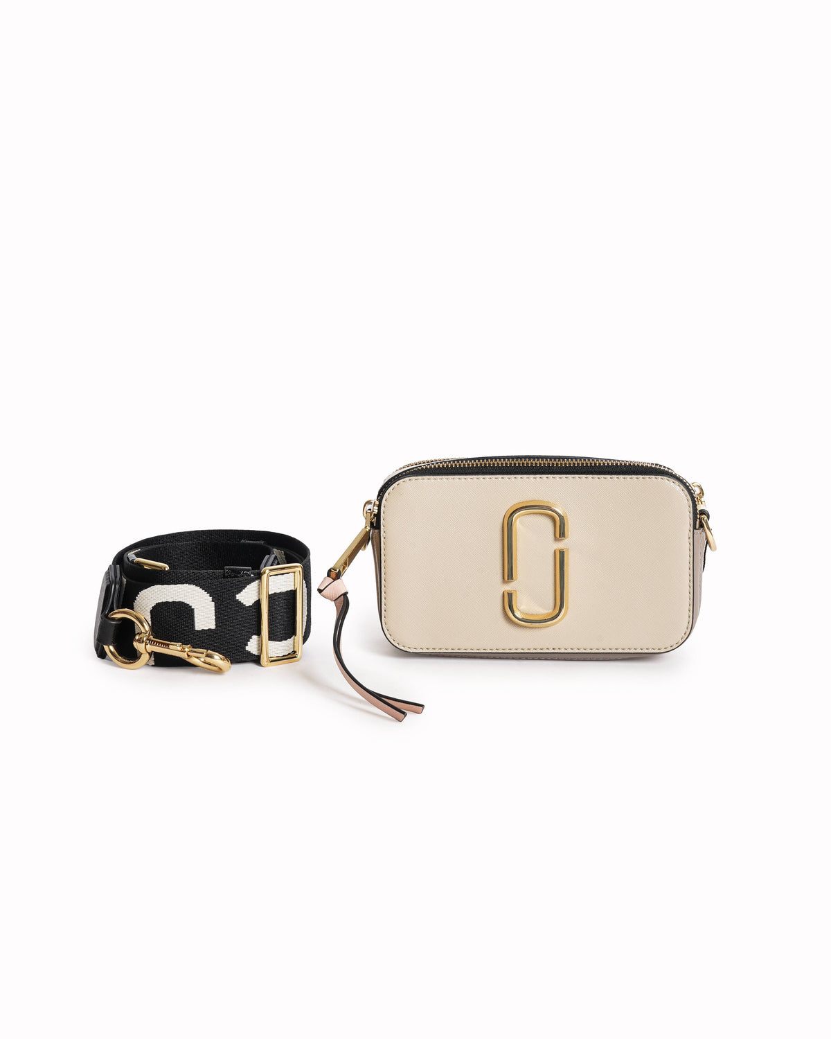 New The Marc Jacobs snapshot crossbody bag in beige