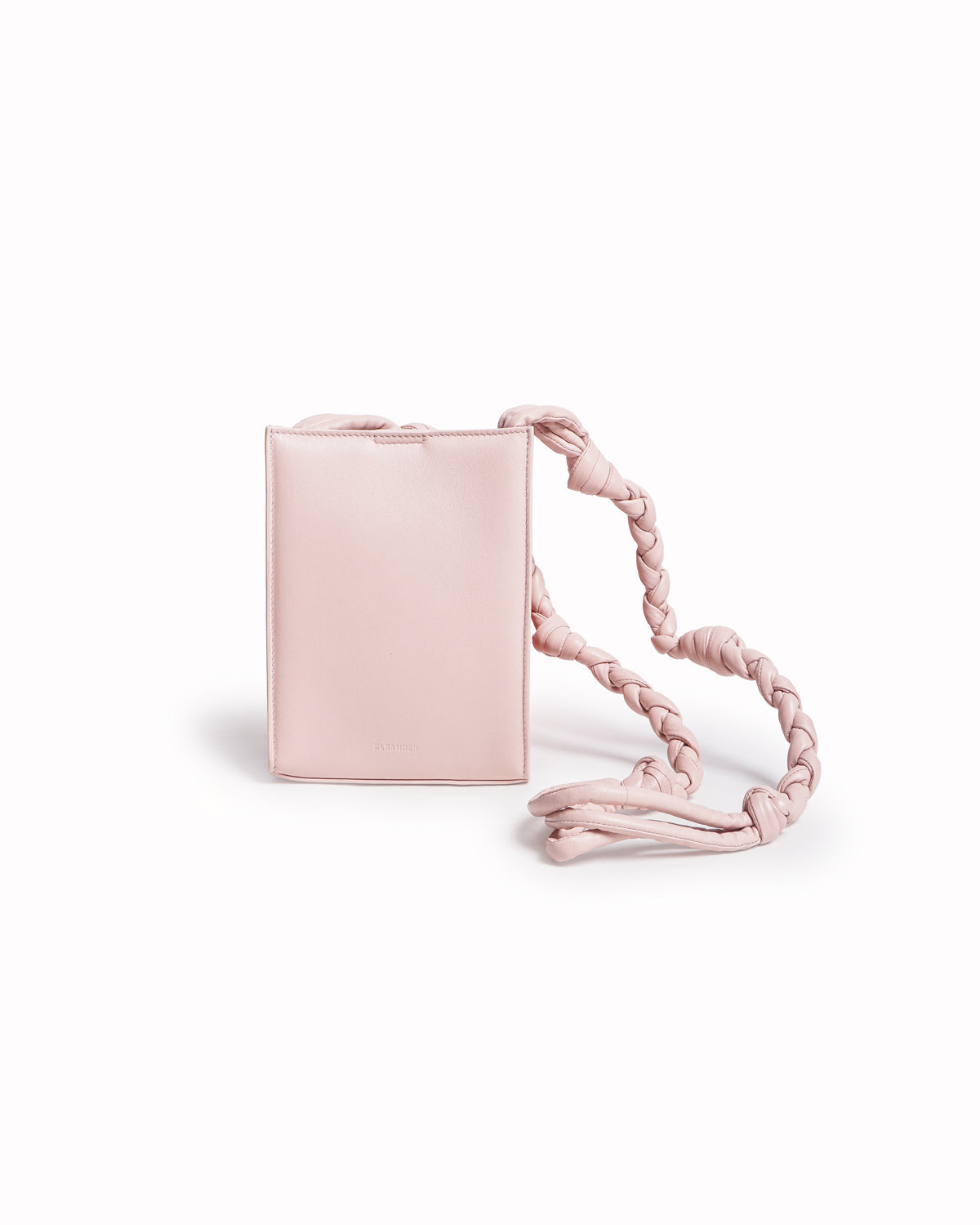 Jil Sander Tangle Pink Leather Crossbody Bag