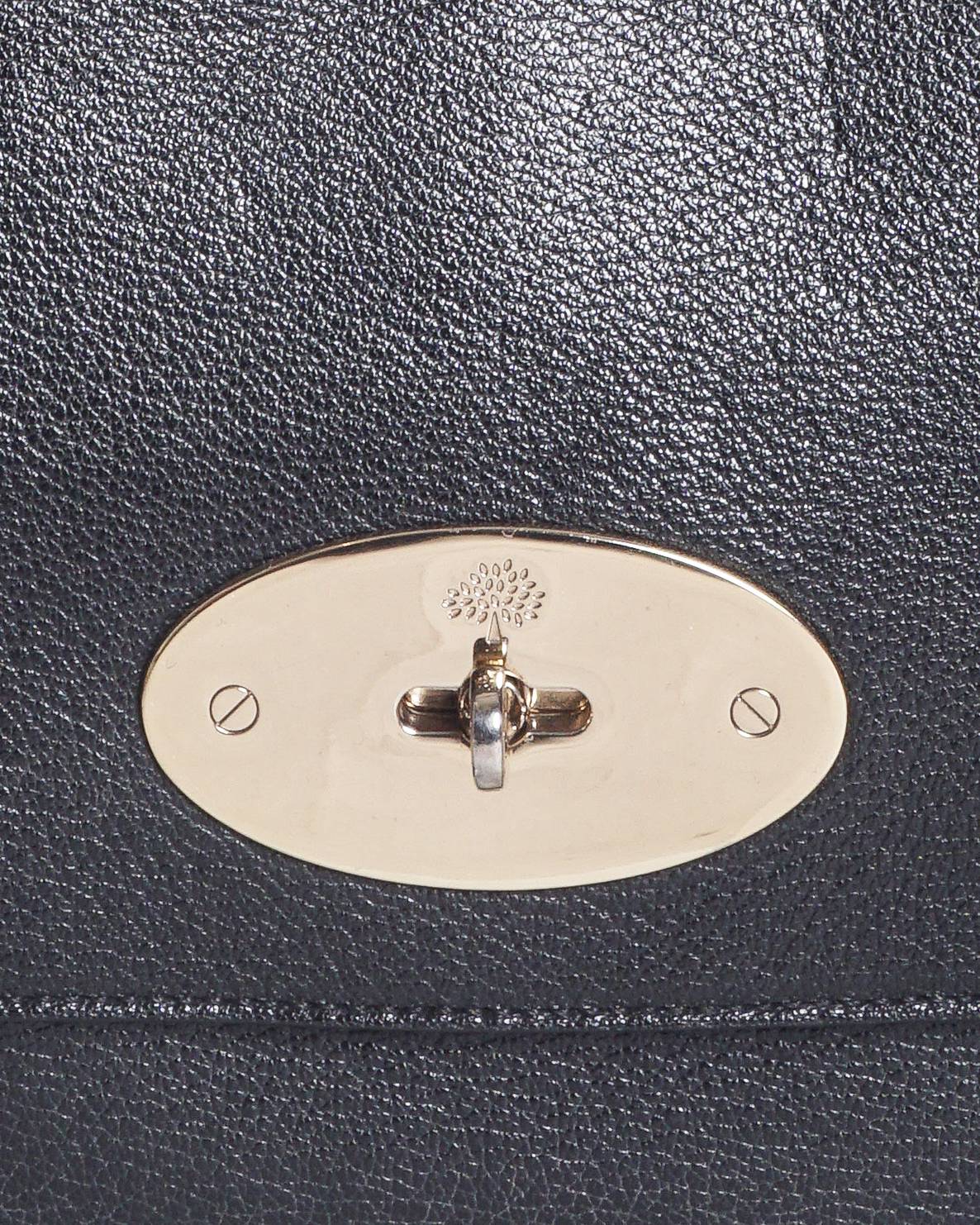 Mulberry Medium Lily Shoulder Bag in Black Leather