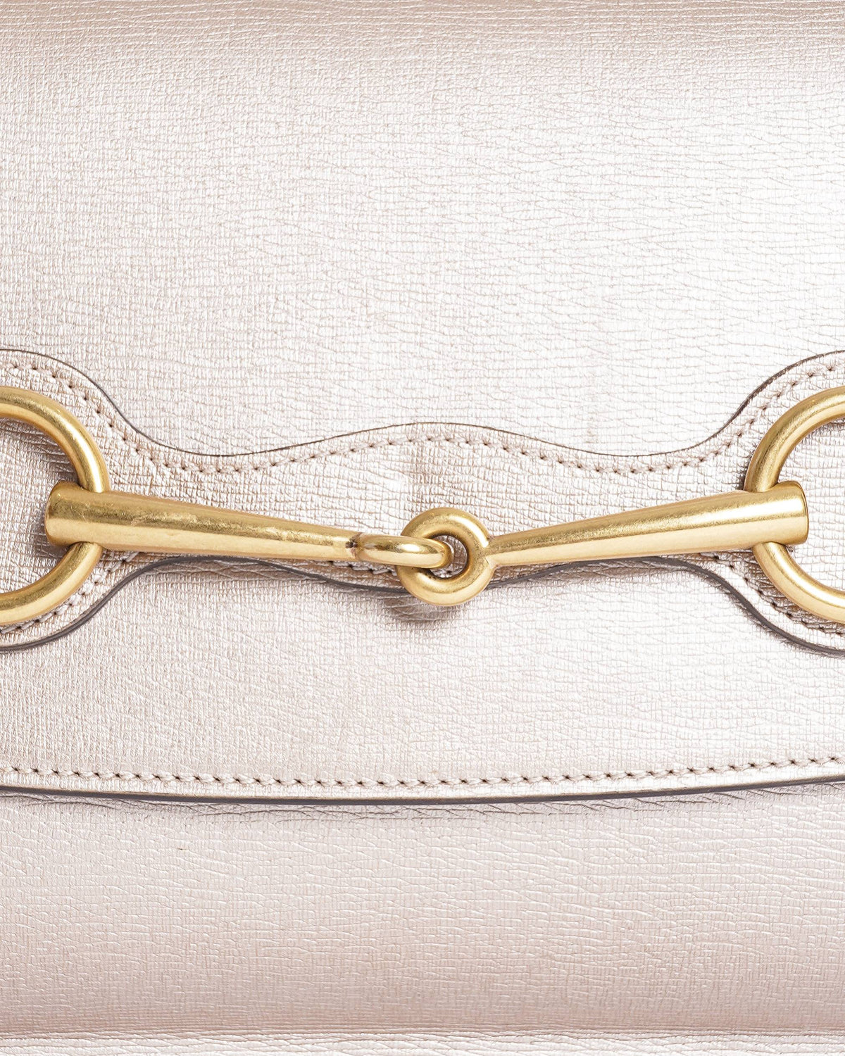 Gucci horsebit Metallic clutch