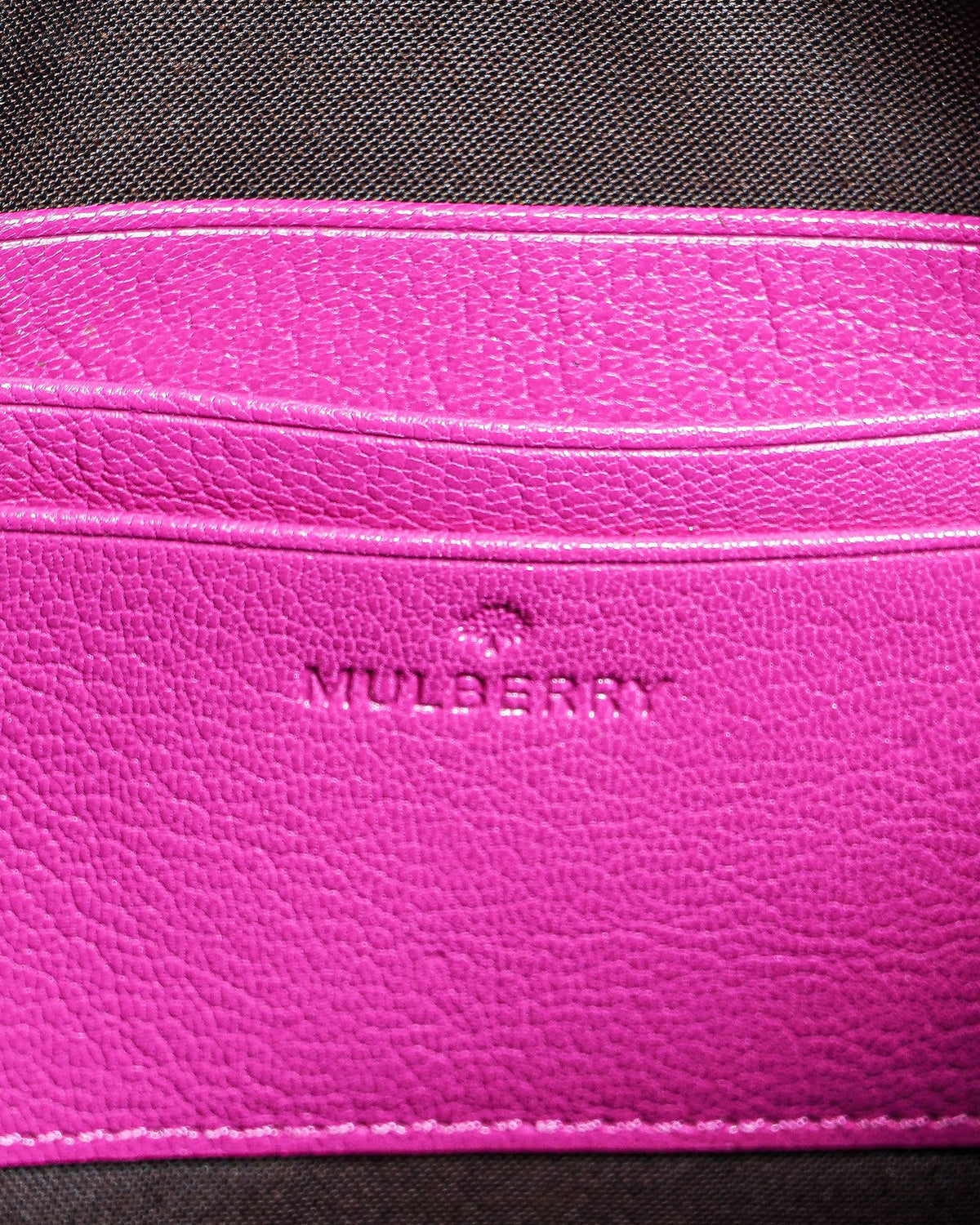 Mulberry bow small pouch in Pink
