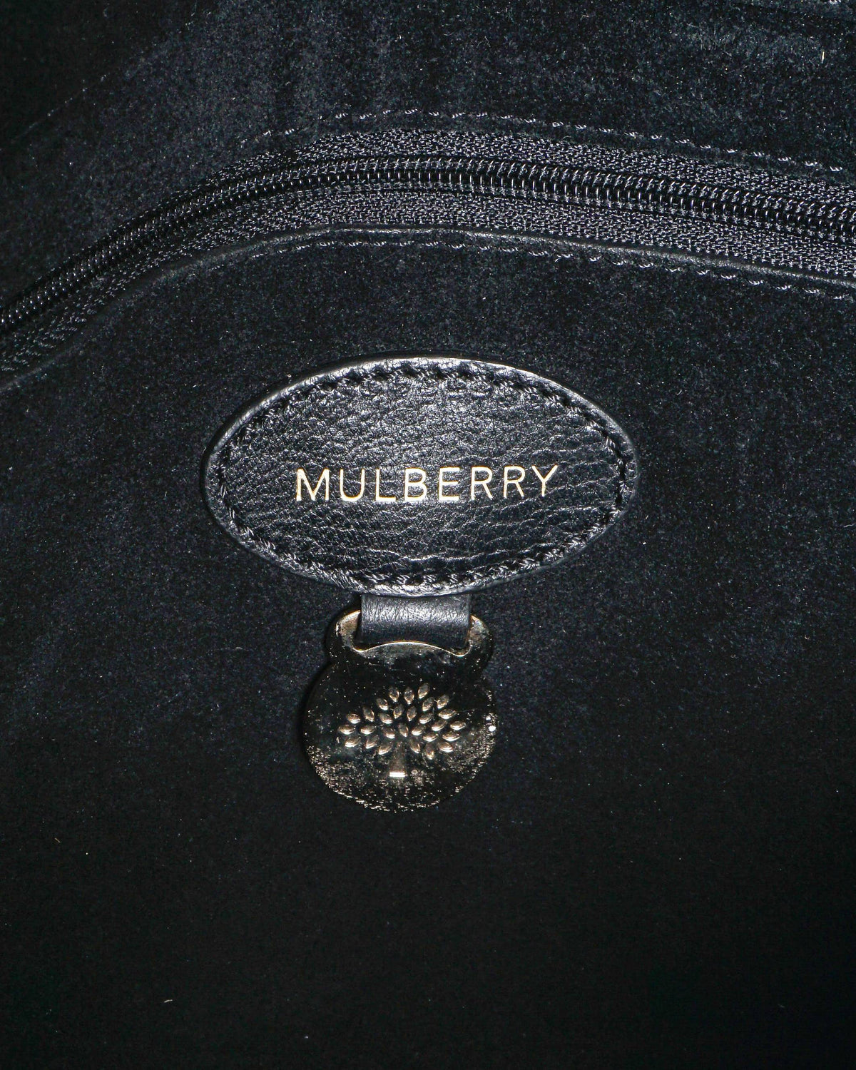 Mulberry Medium Lily Shoulder Bag in Black Leather