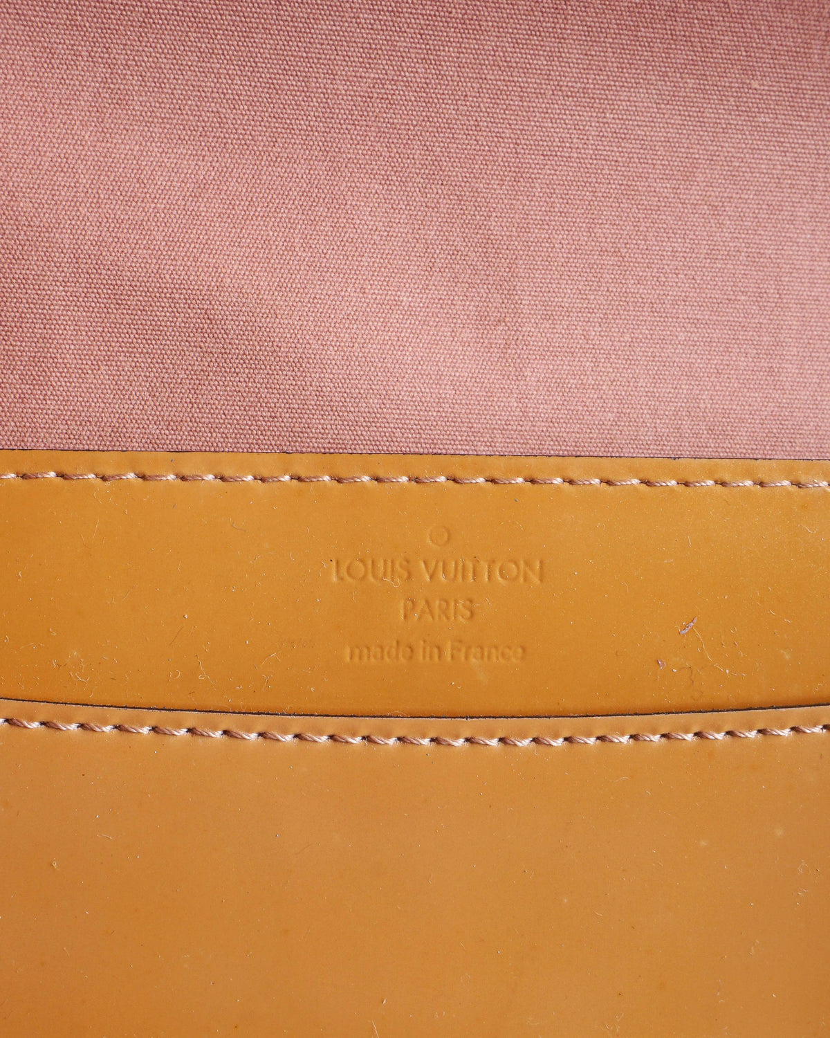 Louis Vuitton Orange Sunset Vernis Sobe Clutch Bag