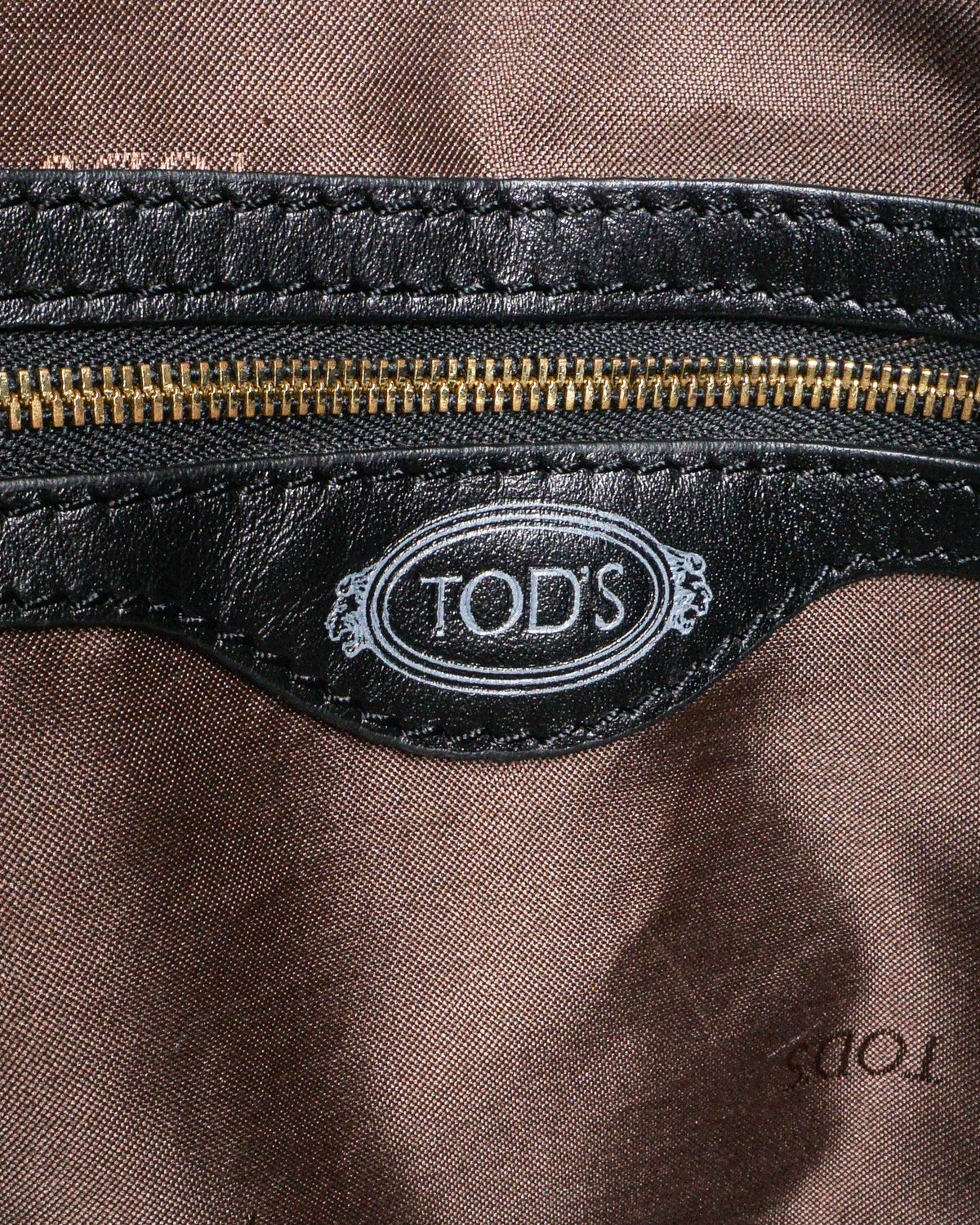 Tod's Black Supple Leather D-Styling Satchel Bag