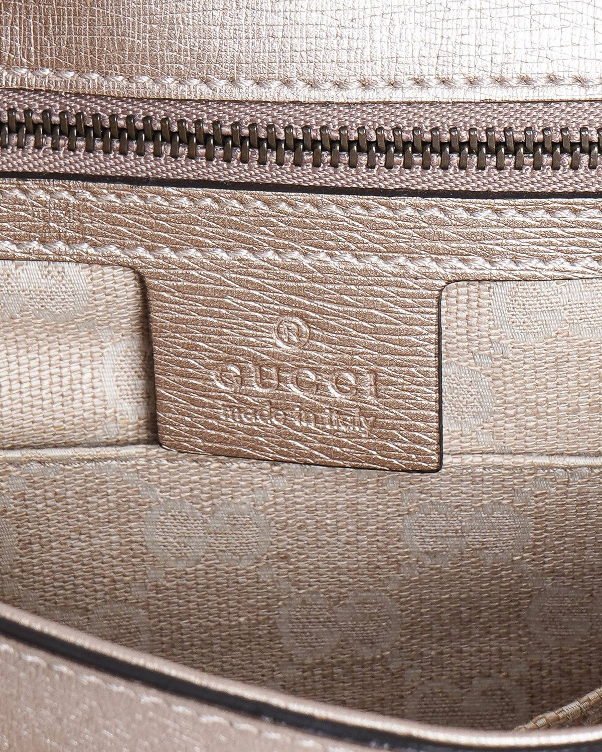 Gucci horsebit Metallic clutch