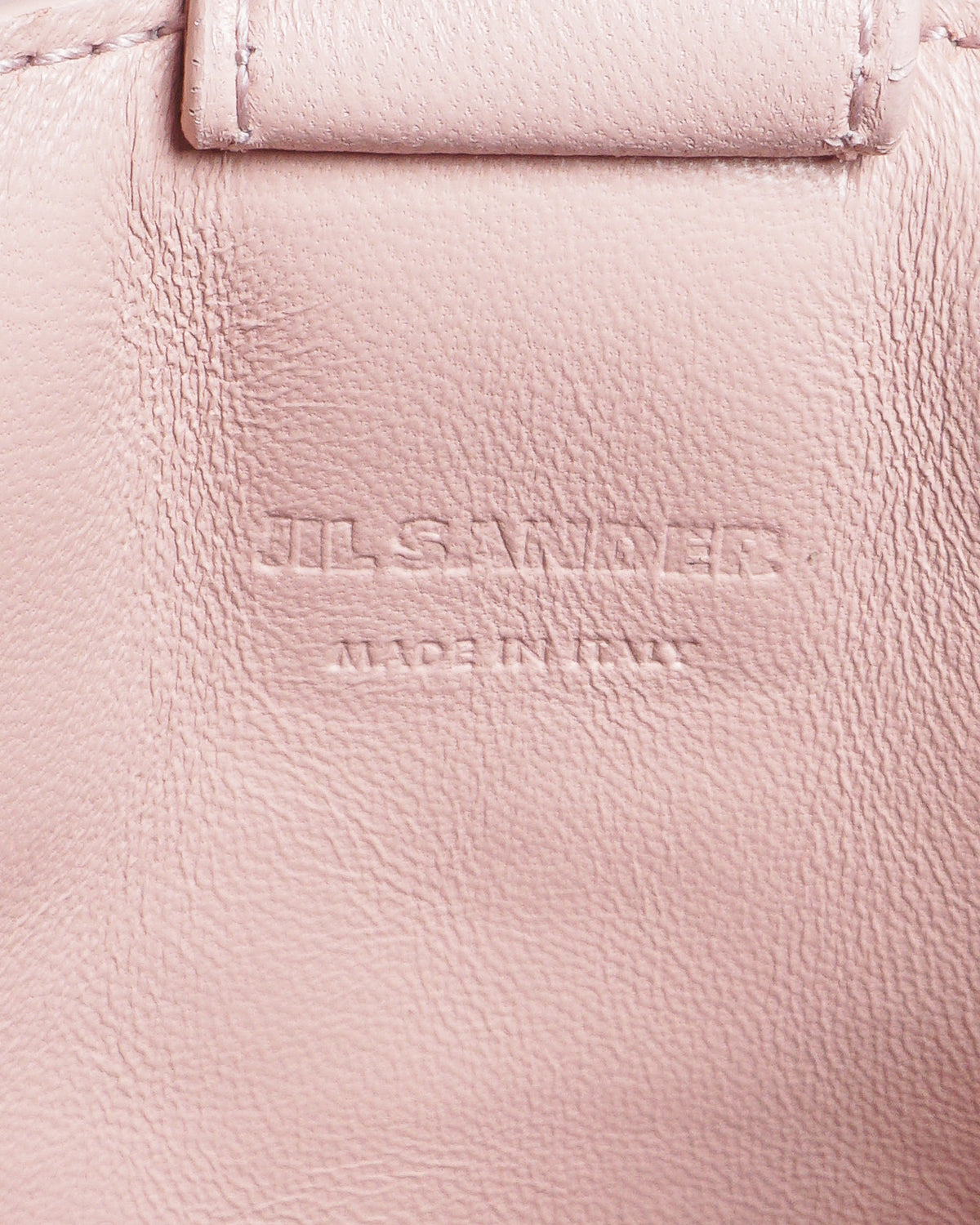 Jil Sander Tangle Pink Leather Crossbody Bag