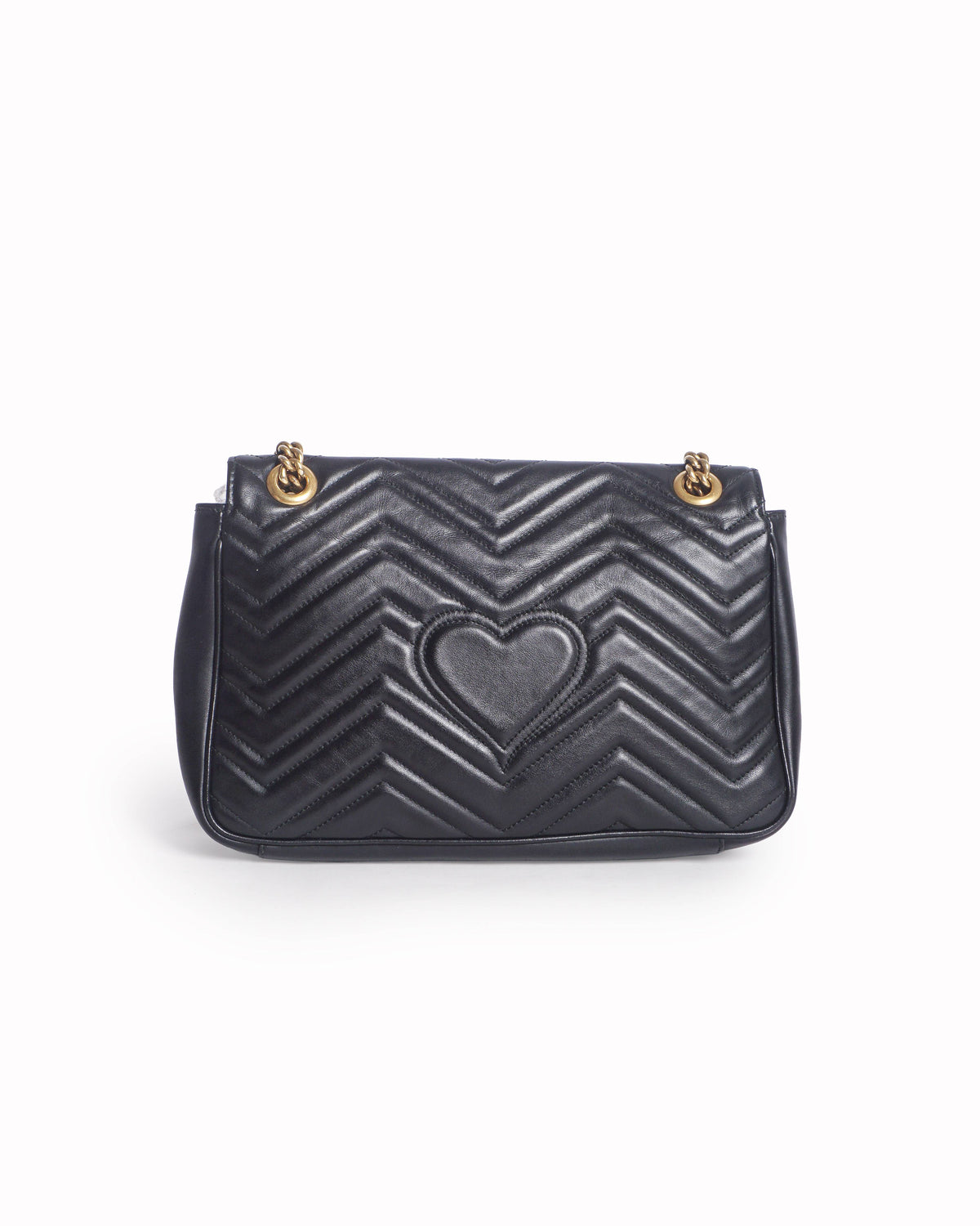 Gucci GG Marmont Large Black Matelassé Shoulder Bag