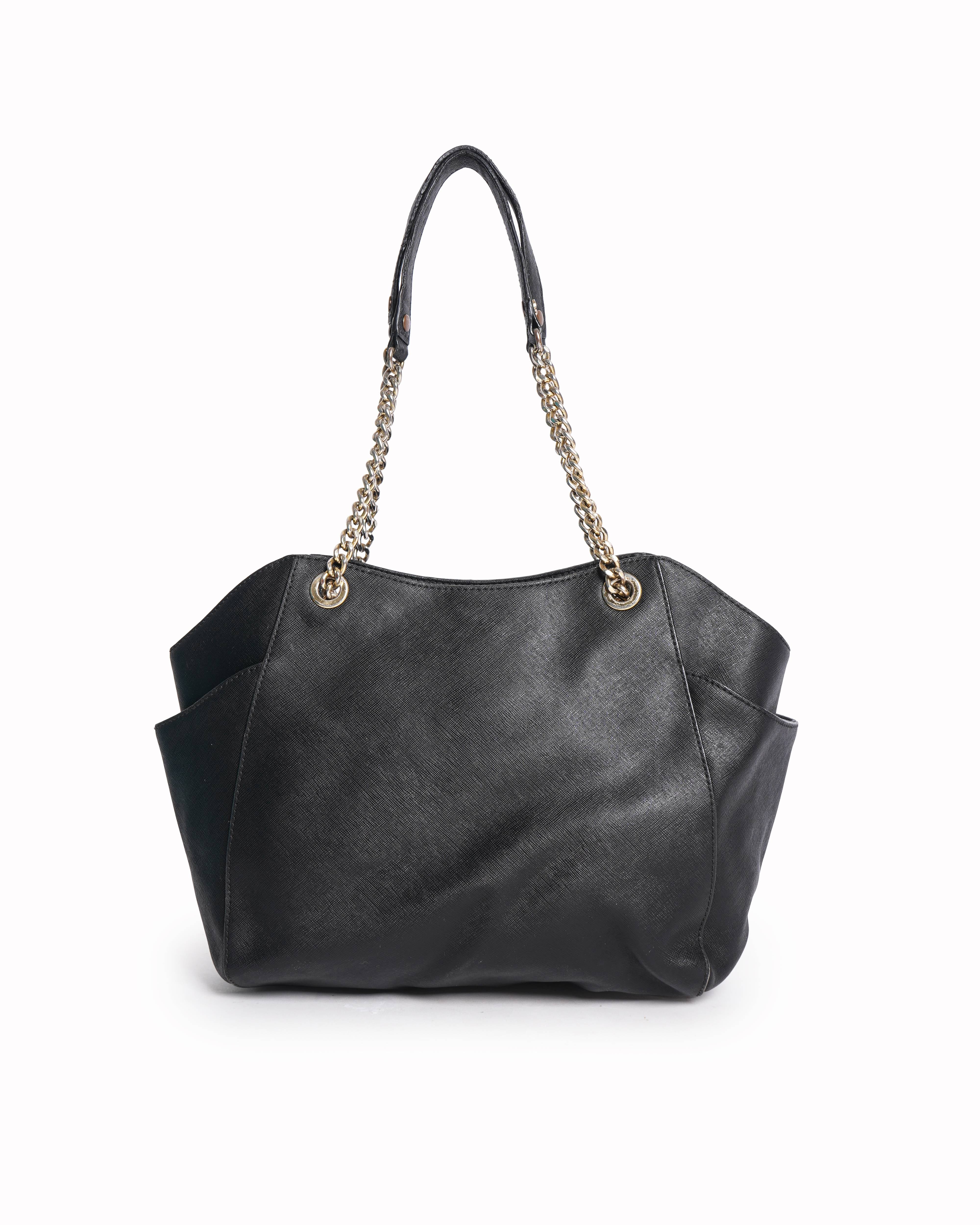Michael Kors Jet Set Tote In Black