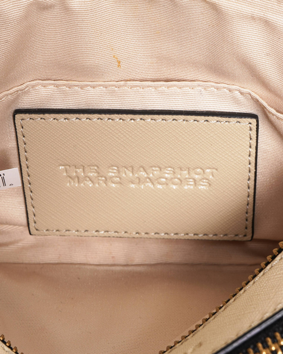 New The Marc Jacobs snapshot crossbody bag in beige