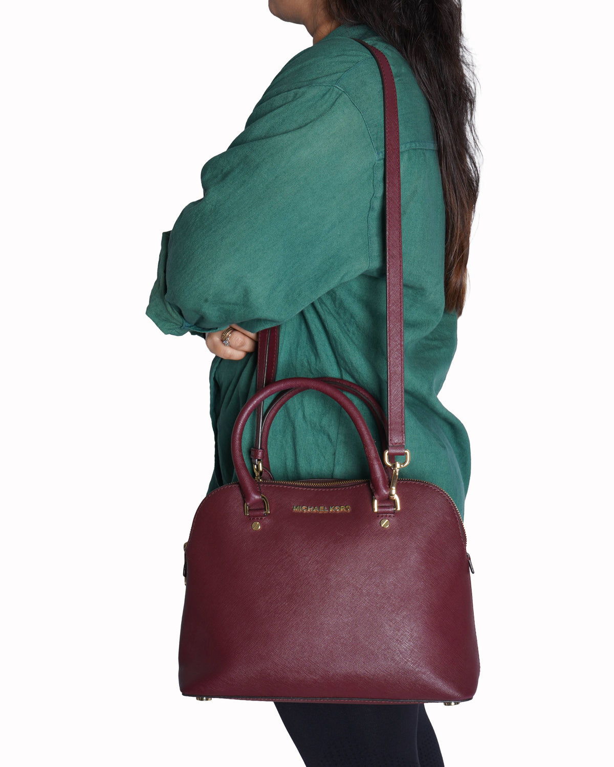 Michael Kors Cindy Large Dome Satchel
