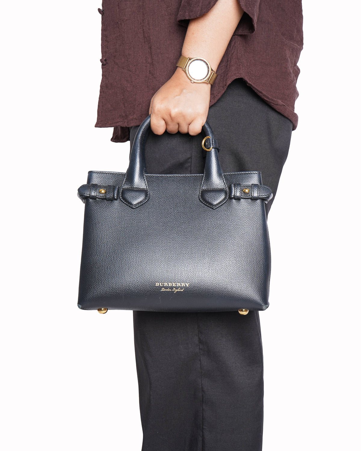 Burberry Nova Check Top Handle Bag