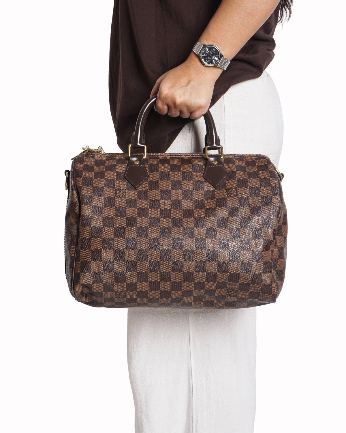Louis Vuitton Damier Ebene Speedy Bandoulière Bag