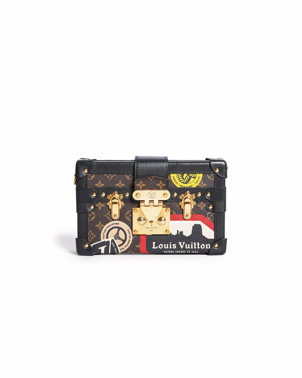 Louis Vuitton Petite Malle Monogram World Tour Clutch