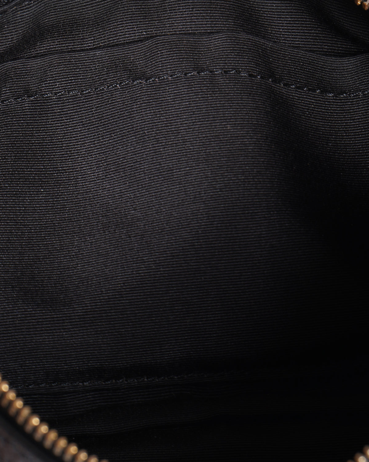 Coach black leather crossbody bag