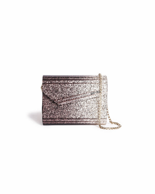 Jimmy choo acrylic glitter candy crossbody bag