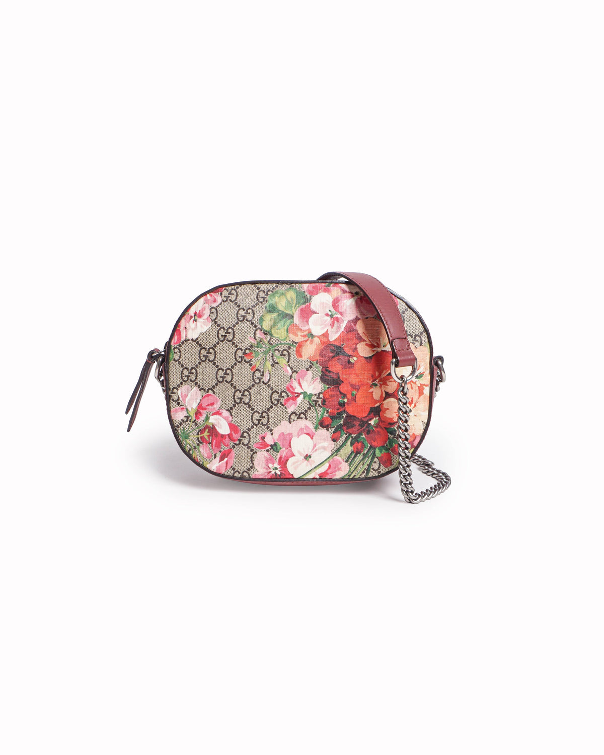 Gucci GG Supreme Blooms Floral Chain Crossbody Bag