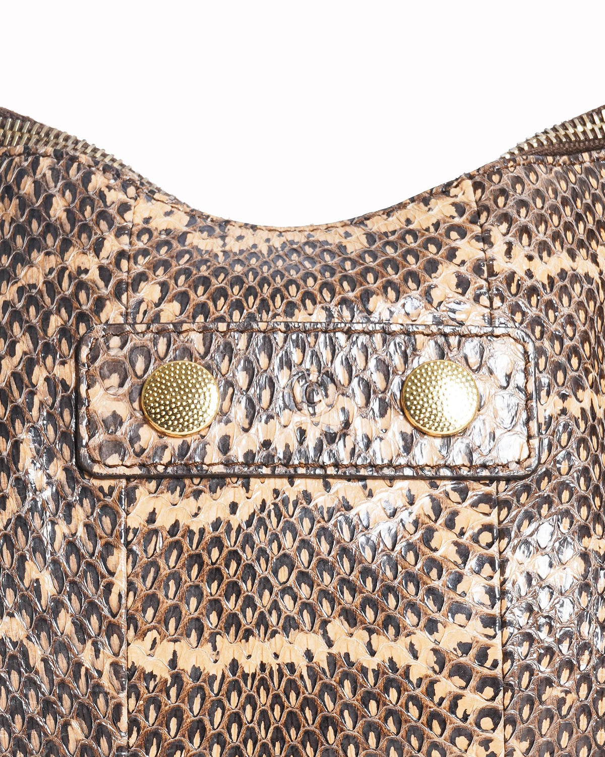 Alexander McQueen Manta Clutch in Snake-Effect Leather