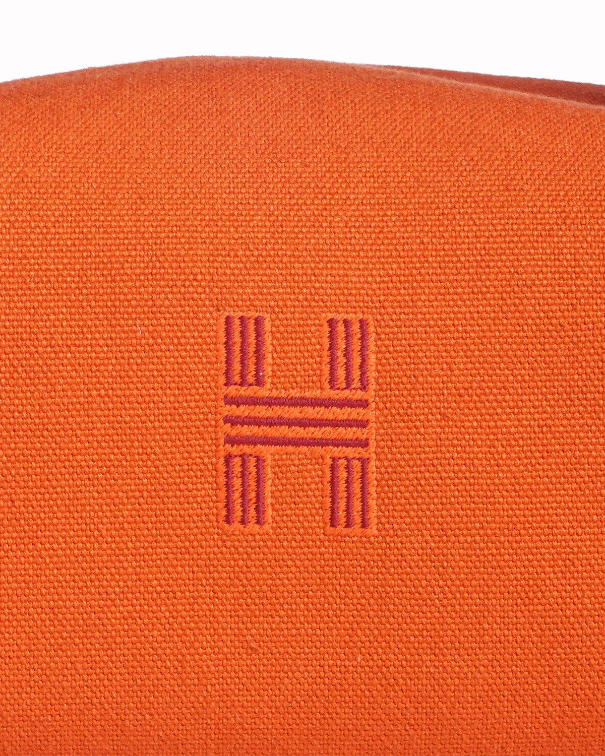 Hermès Orange Cotton Canvas Bride-à-Brac Vanity Case Bag