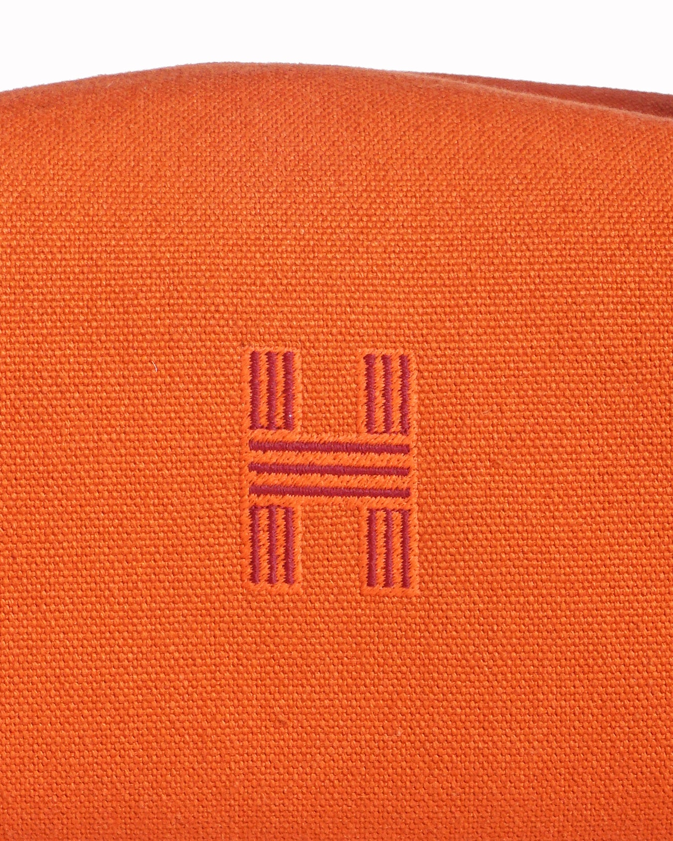Hermès Orange Cotton Canvas Bride-à-Brac Vanity Case Bag