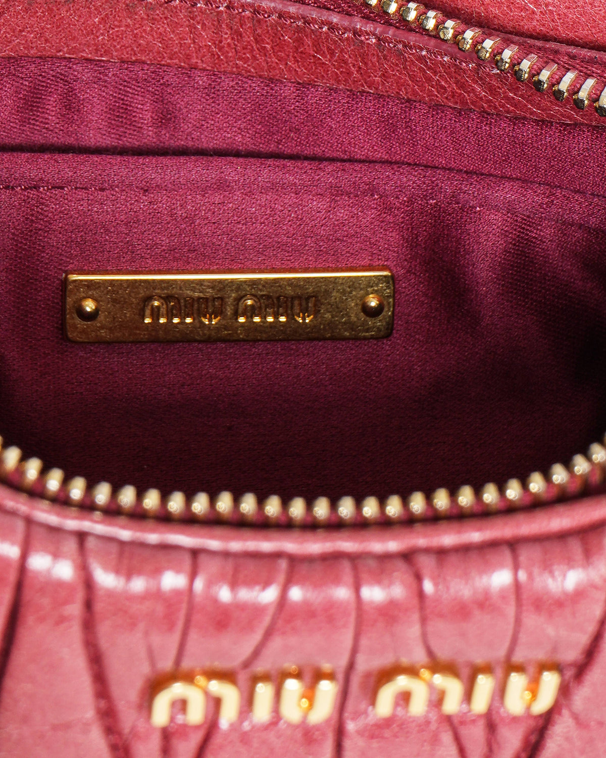 Miu Miu Matelassé Lux Pochette
