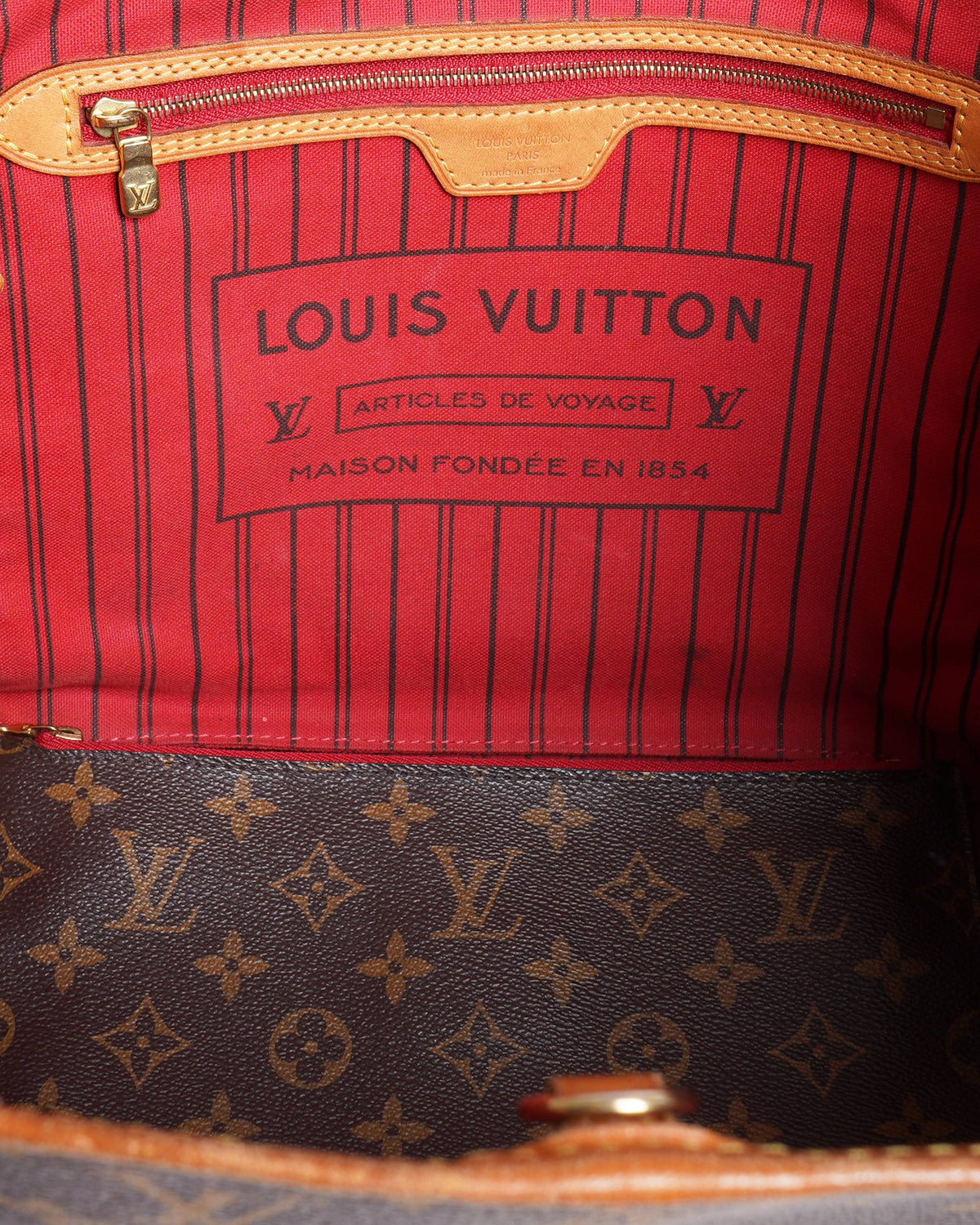 Louis Vuitton never full MM tote bag