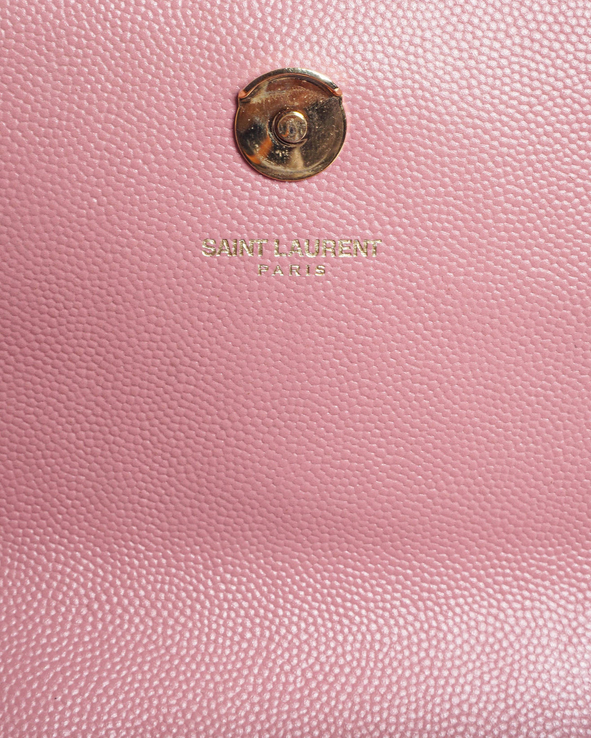 Saint Laurent Small Pink Grain de Poudre Kate Crossbody Bag