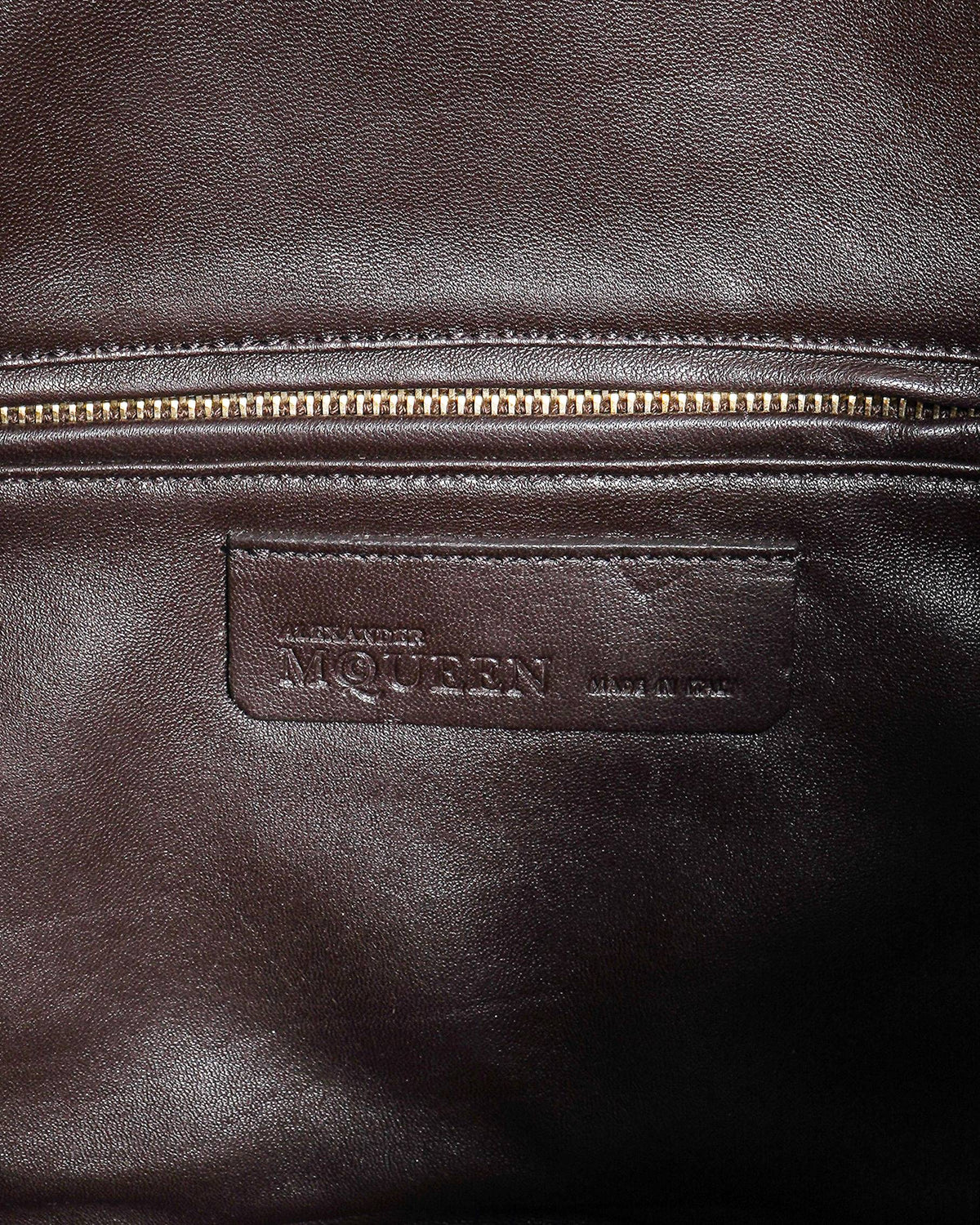 Alexander McQueen Manta Clutch in Snake-Effect Leather