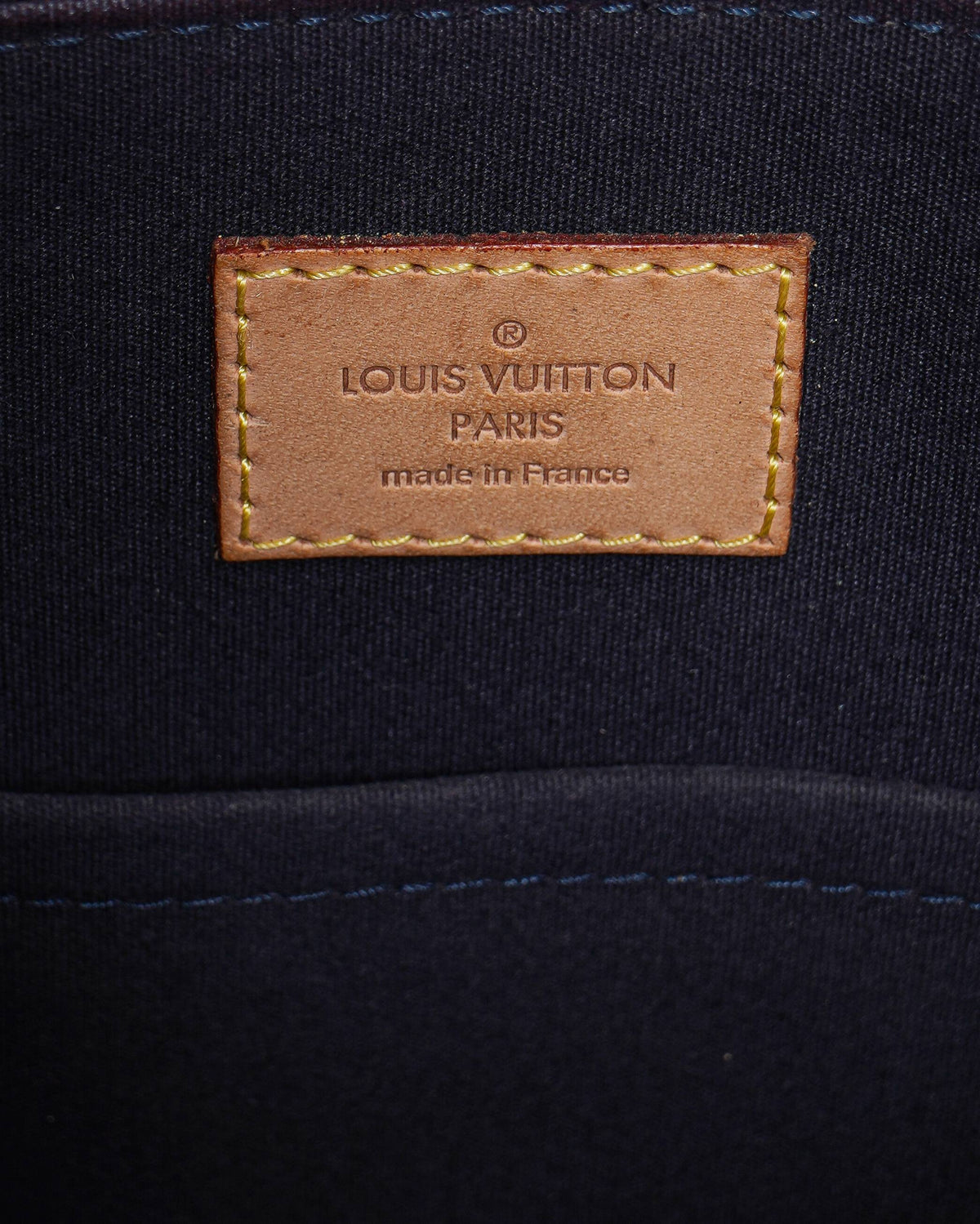 Louis Vuitton Alma PM Handbag Black Monogram Vernis