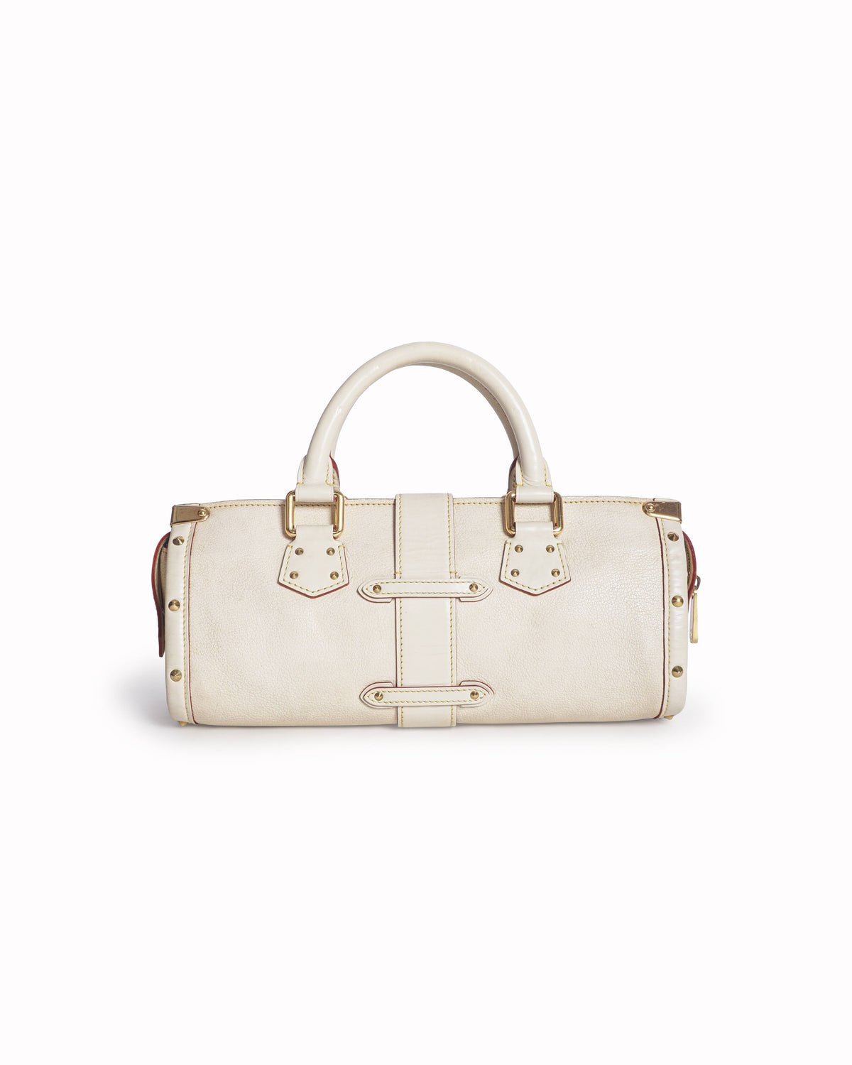 Louis Vuitton White Suhali Goatskin Leather Bag