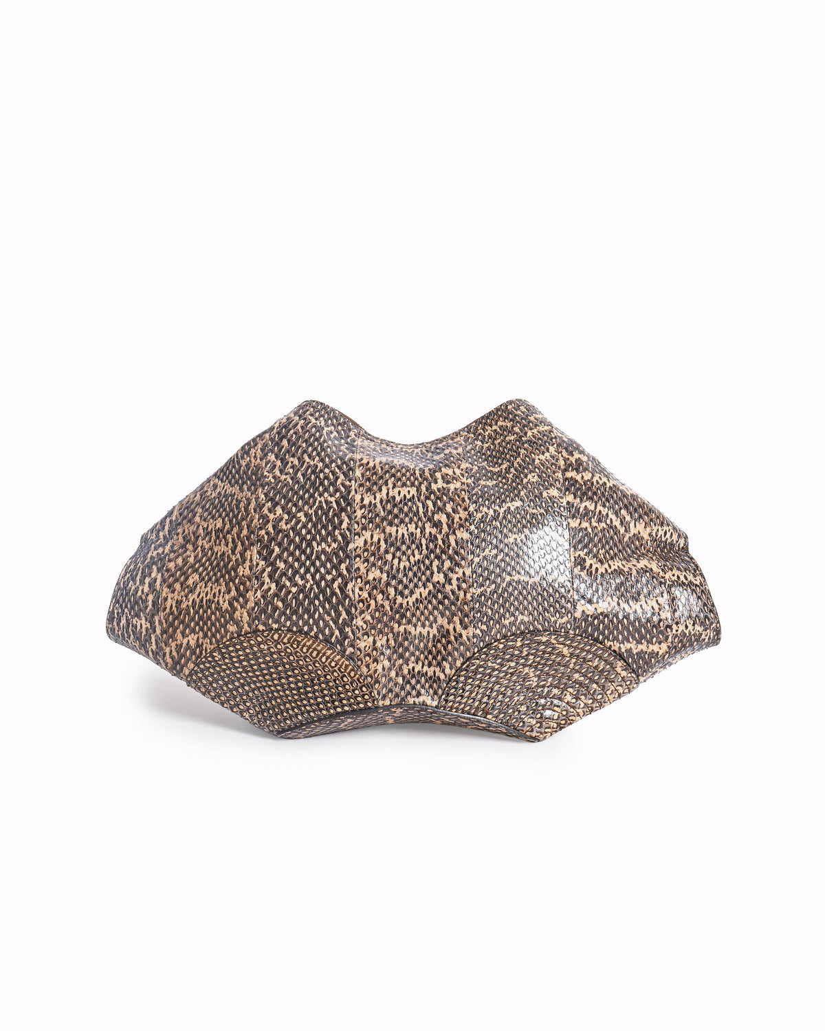Alexander McQueen Manta Clutch in Snake-Effect Leather