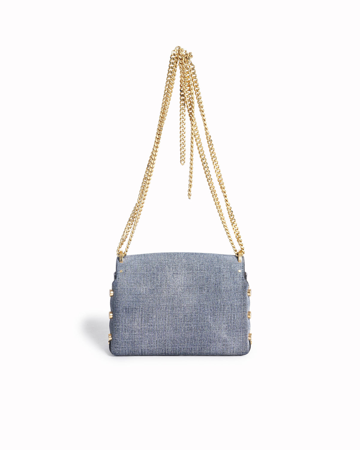 Jimmy Choo Lockett Petite Shoulder Bag Leather Denim