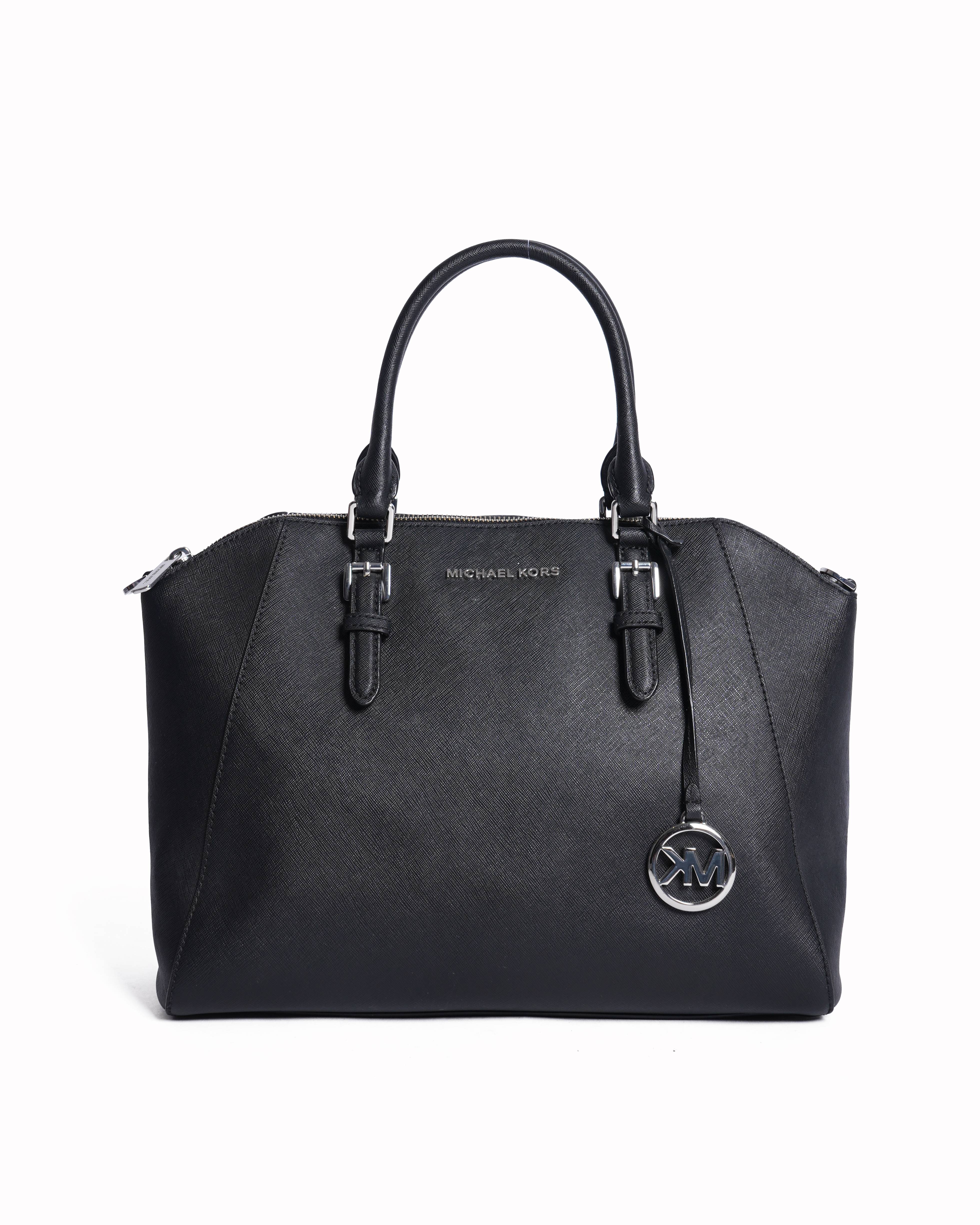 Michael Kors 
Leather handbag with shoulder strap in black