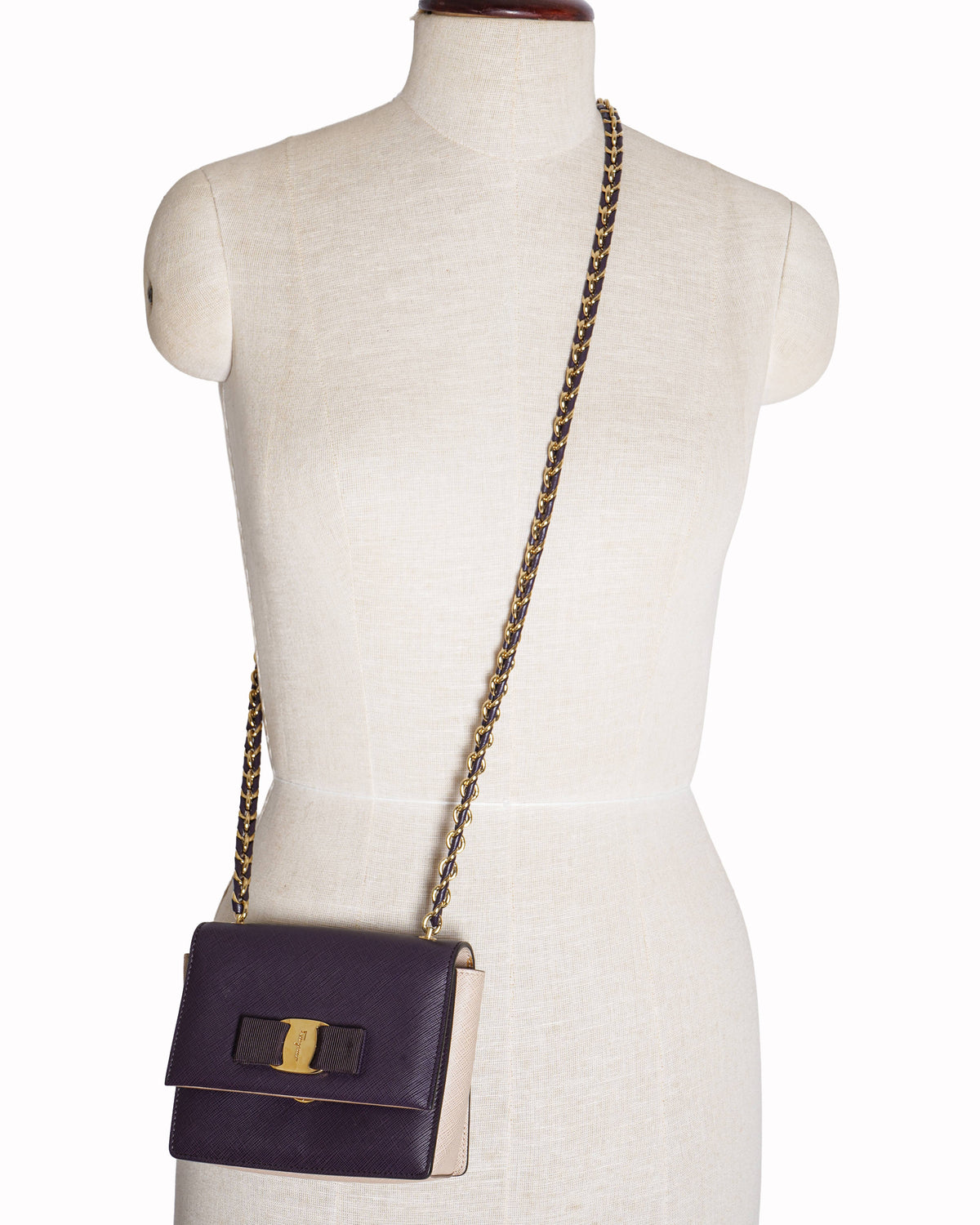 Salvatore Ferragamo Mini Ginny Leather Crossbody Bag