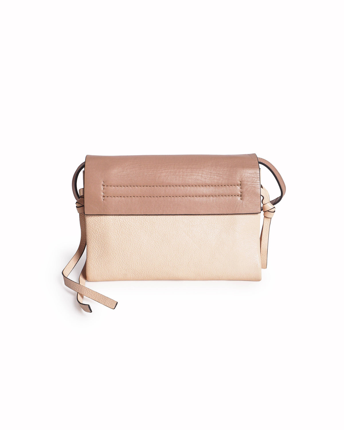 Valentino Tri Color Leather Small VRing Flap Shoulder Bag