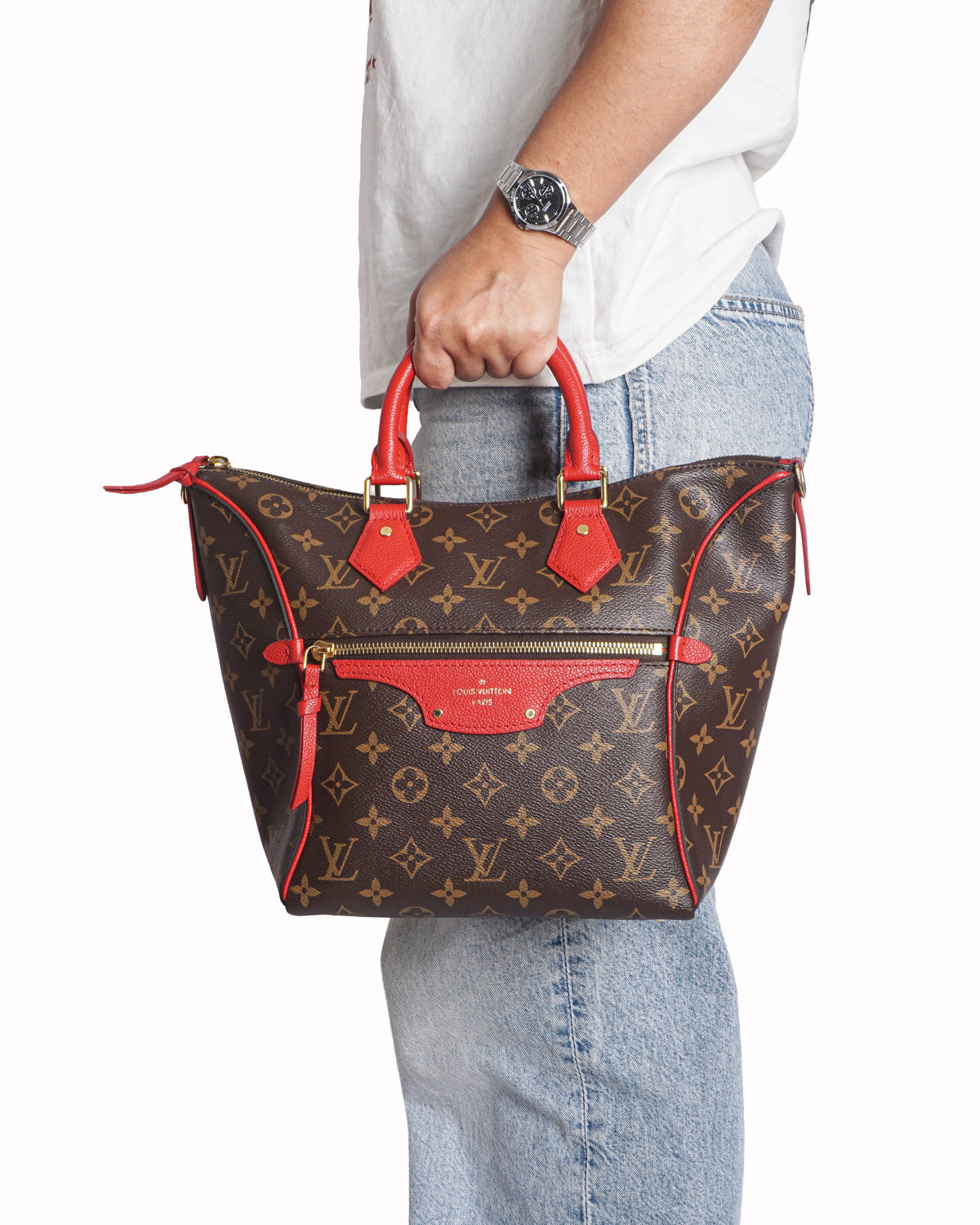 Louis Vuitton Monogram Canvas Tournelle Tote PM Cerise