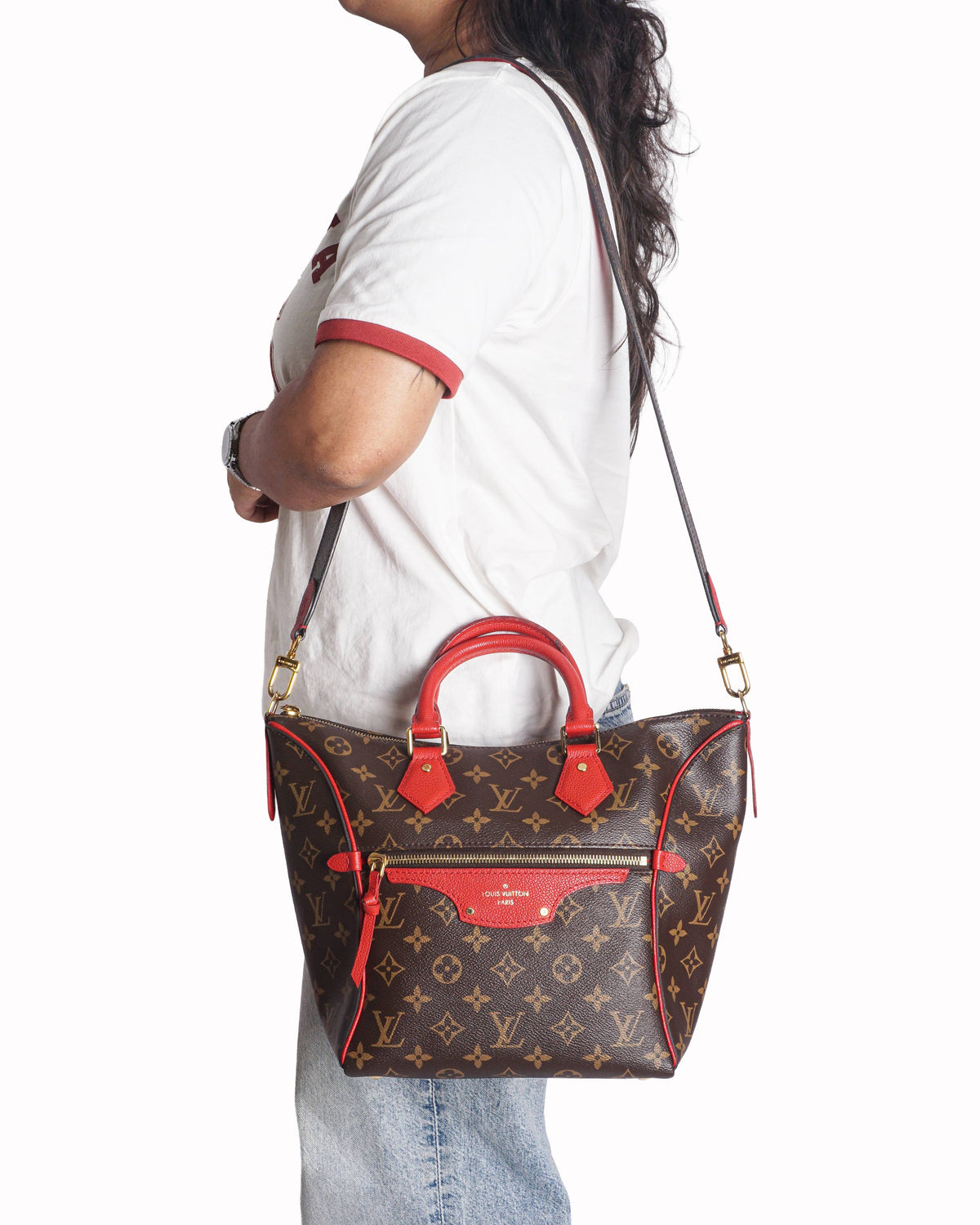Louis Vuitton Monogram Canvas Tournelle Tote PM Cerise