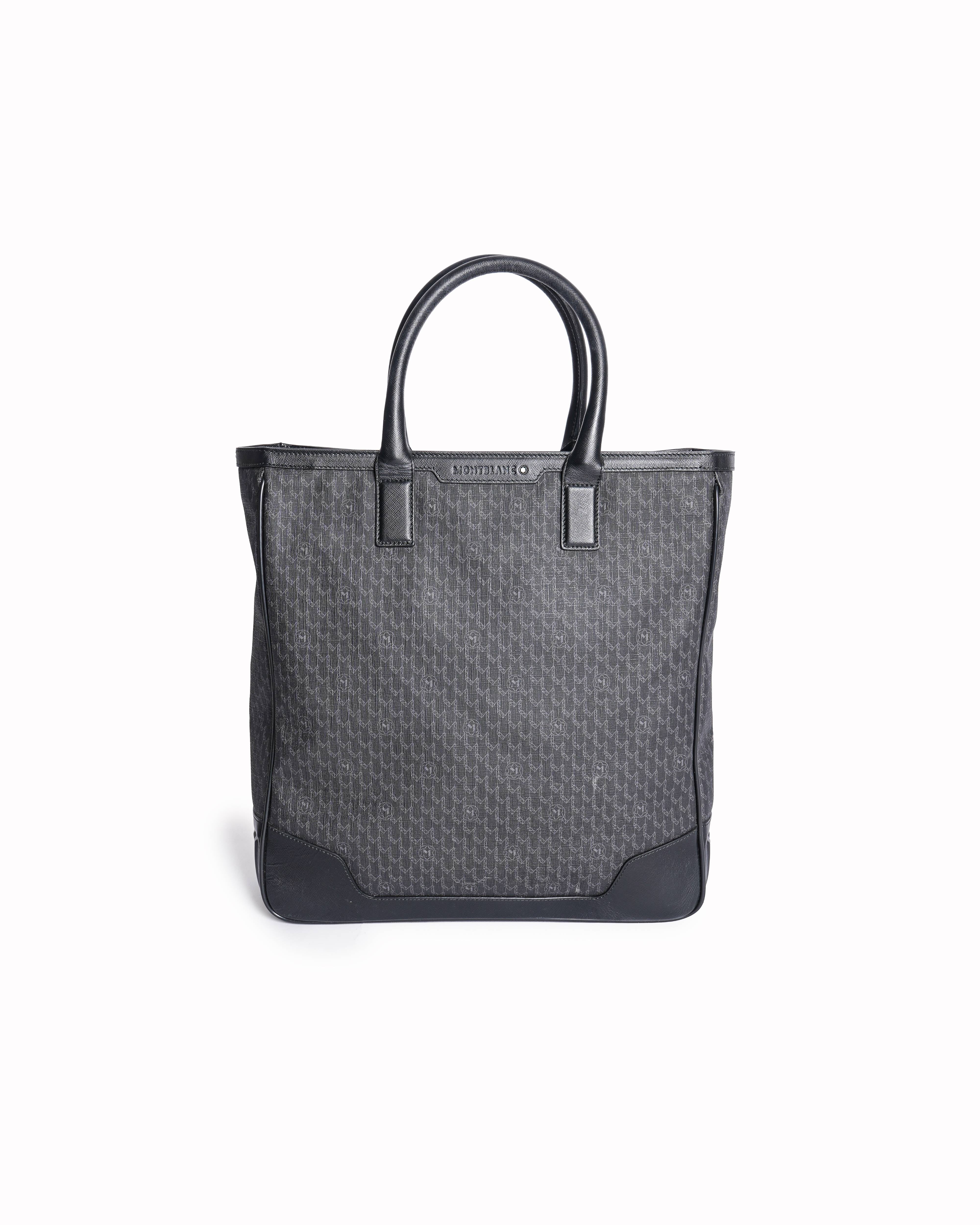 Montblanc Nightflight Signature Pattern Coated Canvas Tote Bag
