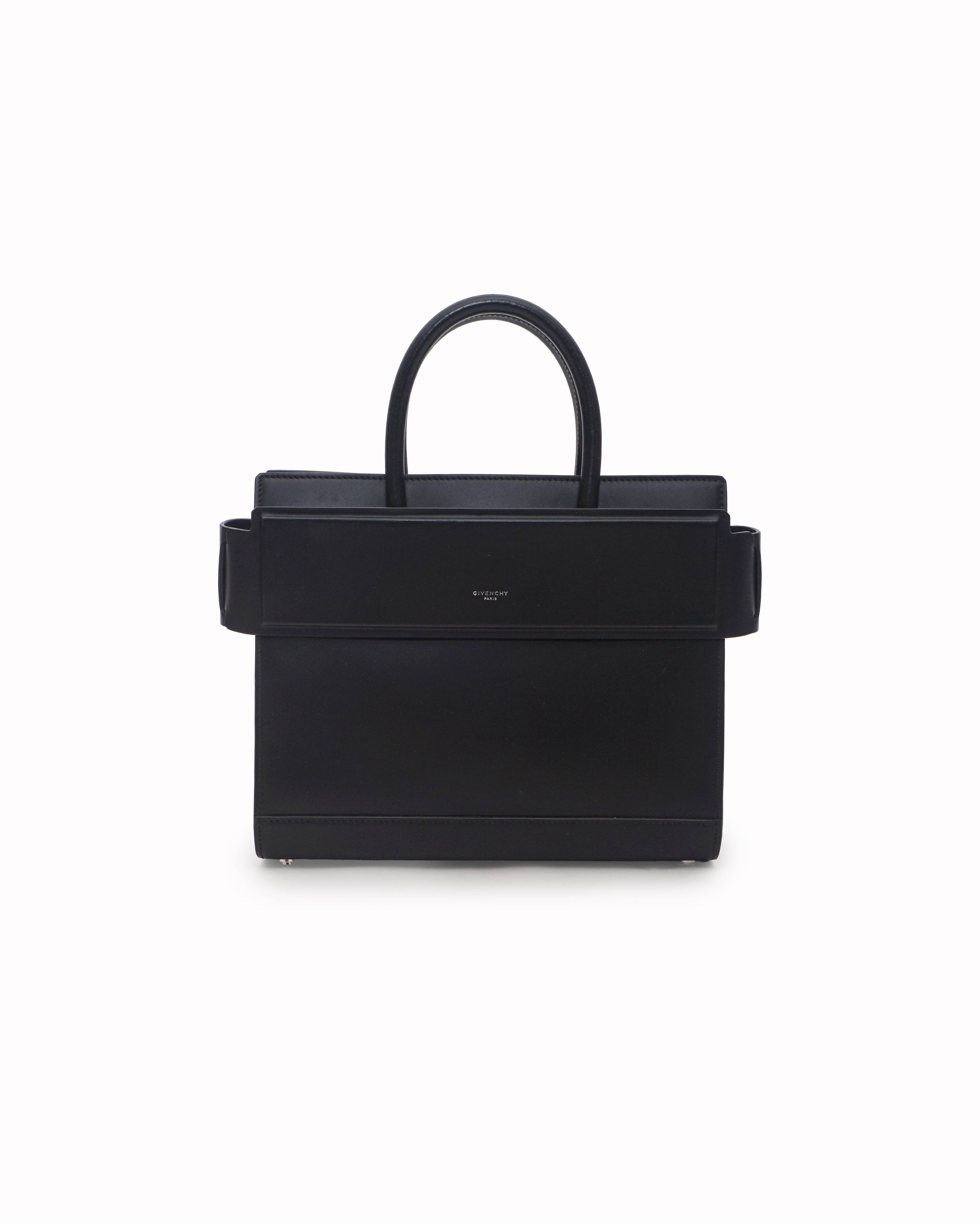 Givenchy Black Leather Horizon Tote Bag